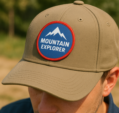 Casquette personnalisée avec écussons thermocollants SherPATCH sublimé