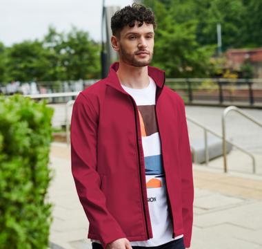 Veste softshell pour personnalisation avec transfert DTF