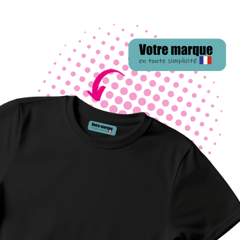 Etiquette de col personnalisée en transfert DTF