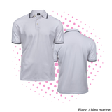 Polo homme col et manches contrastés - TJ1407