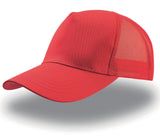 Casquette 5 pans style trucker en coton - ATLANTIS HEADWEAR - #AT085