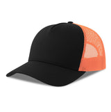 Casquette 5 pans style trucker en coton - ATLANTIS HEADWEAR - #AT228