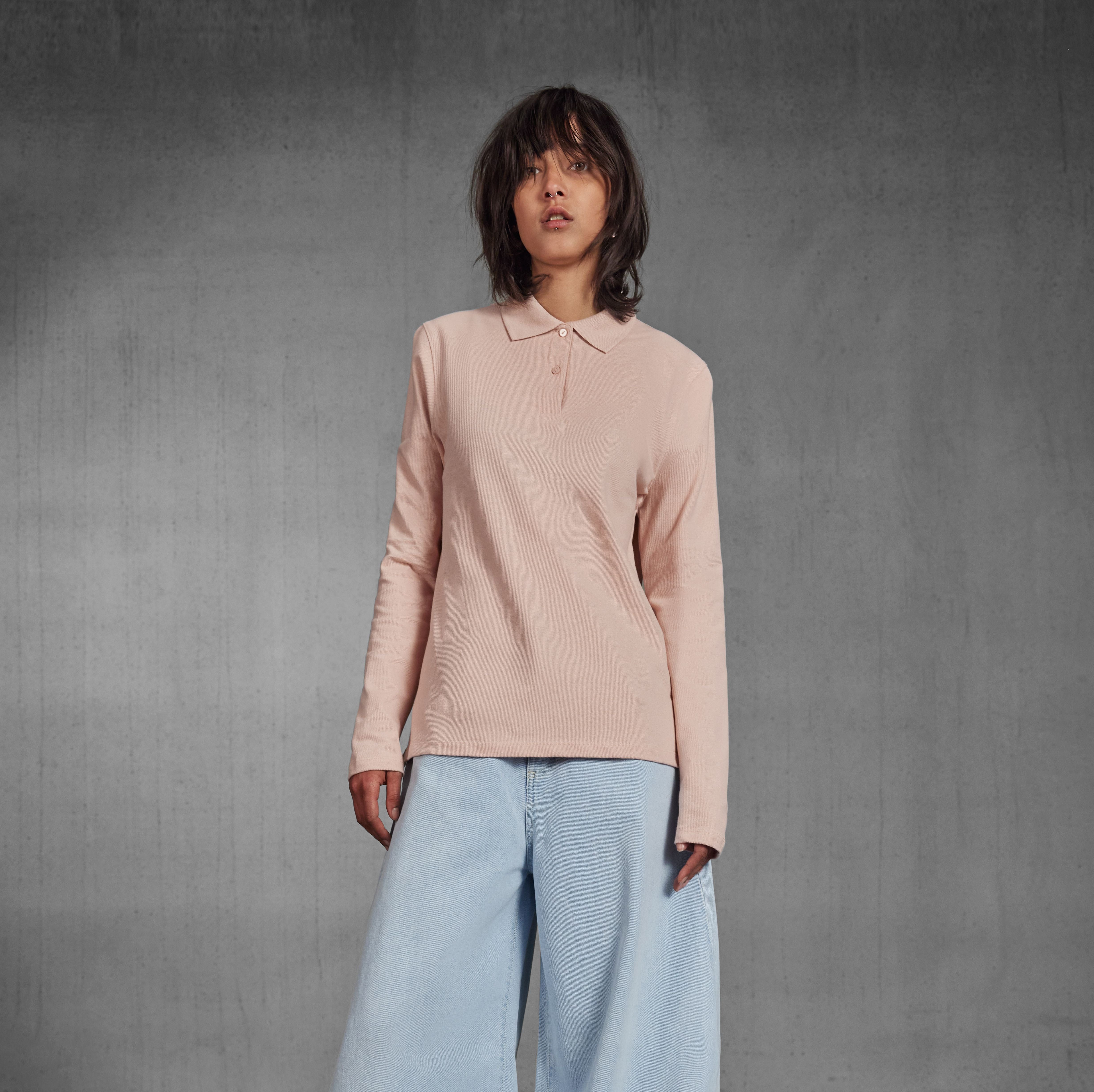 Polo femme manches longues 210 - B&C - #BCW464