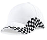 WHITE/DAMIER BLACK