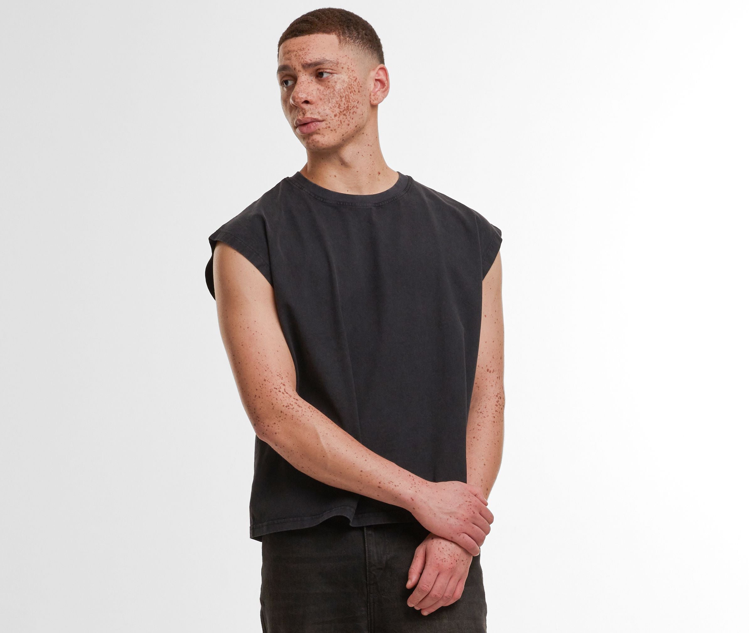 Tee-shirt sans manche vintage - BUILD YOUR BRAND - #BY436