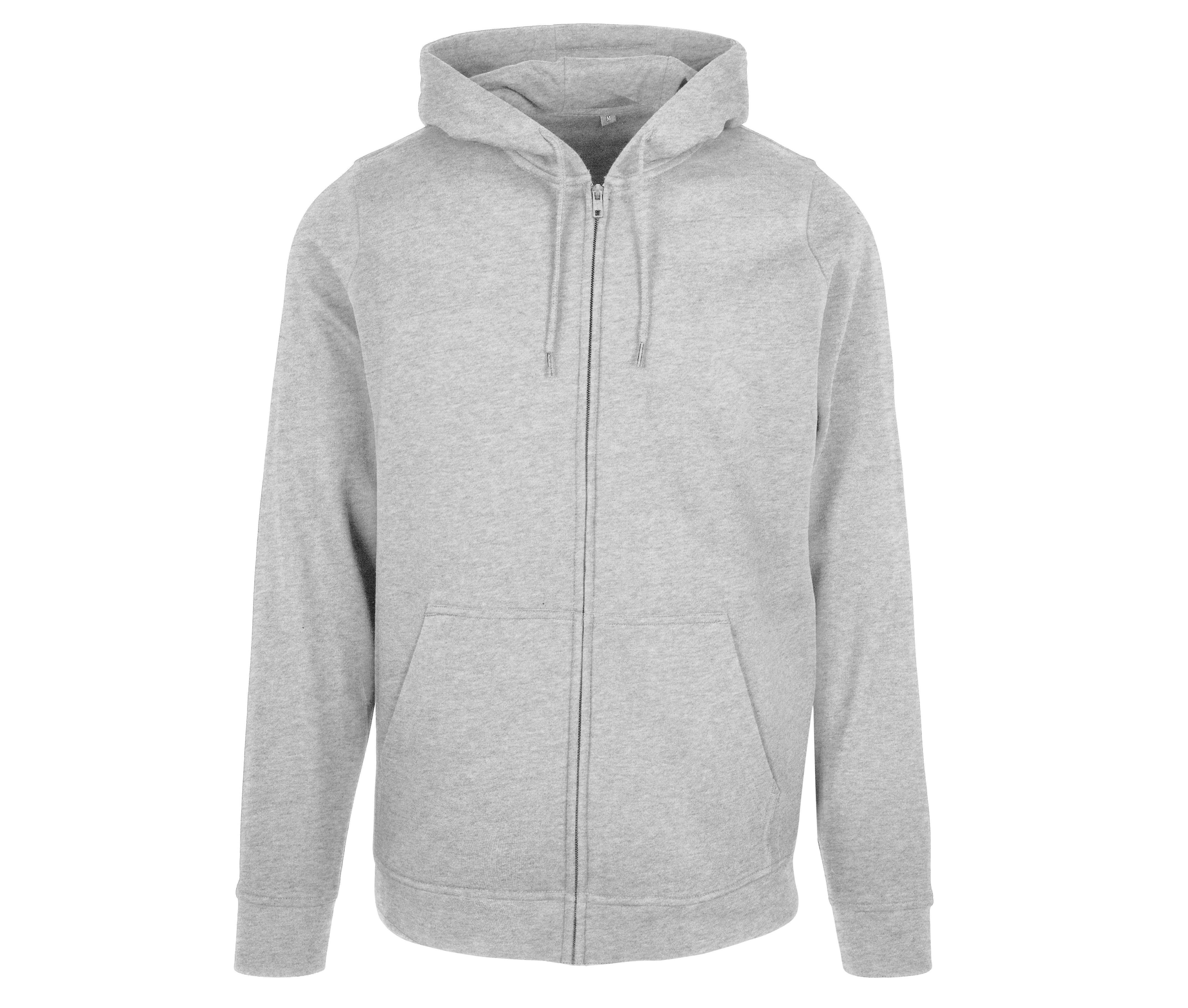 Sweat capuche zippé - BUILD YOUR BRAND - #BYB008