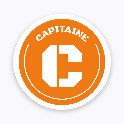 Écusson Capitaine Decathlon Orange