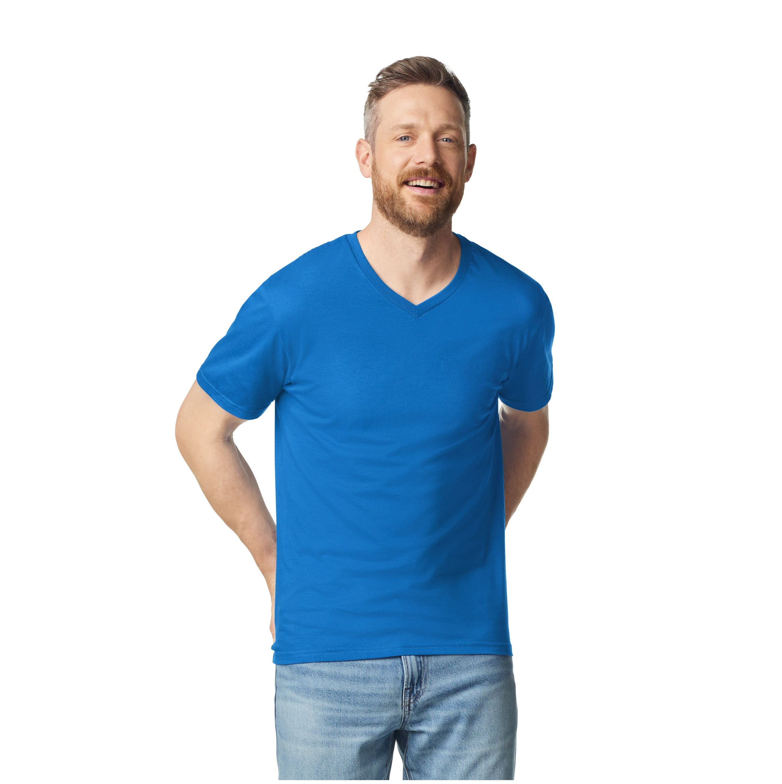 Tee-shirt col V homme - GILDAN - #GN646
