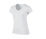 Tee-shirt col V femme - GILDAN - #GN647