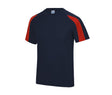 FRENCH NAVY / FIRE RED