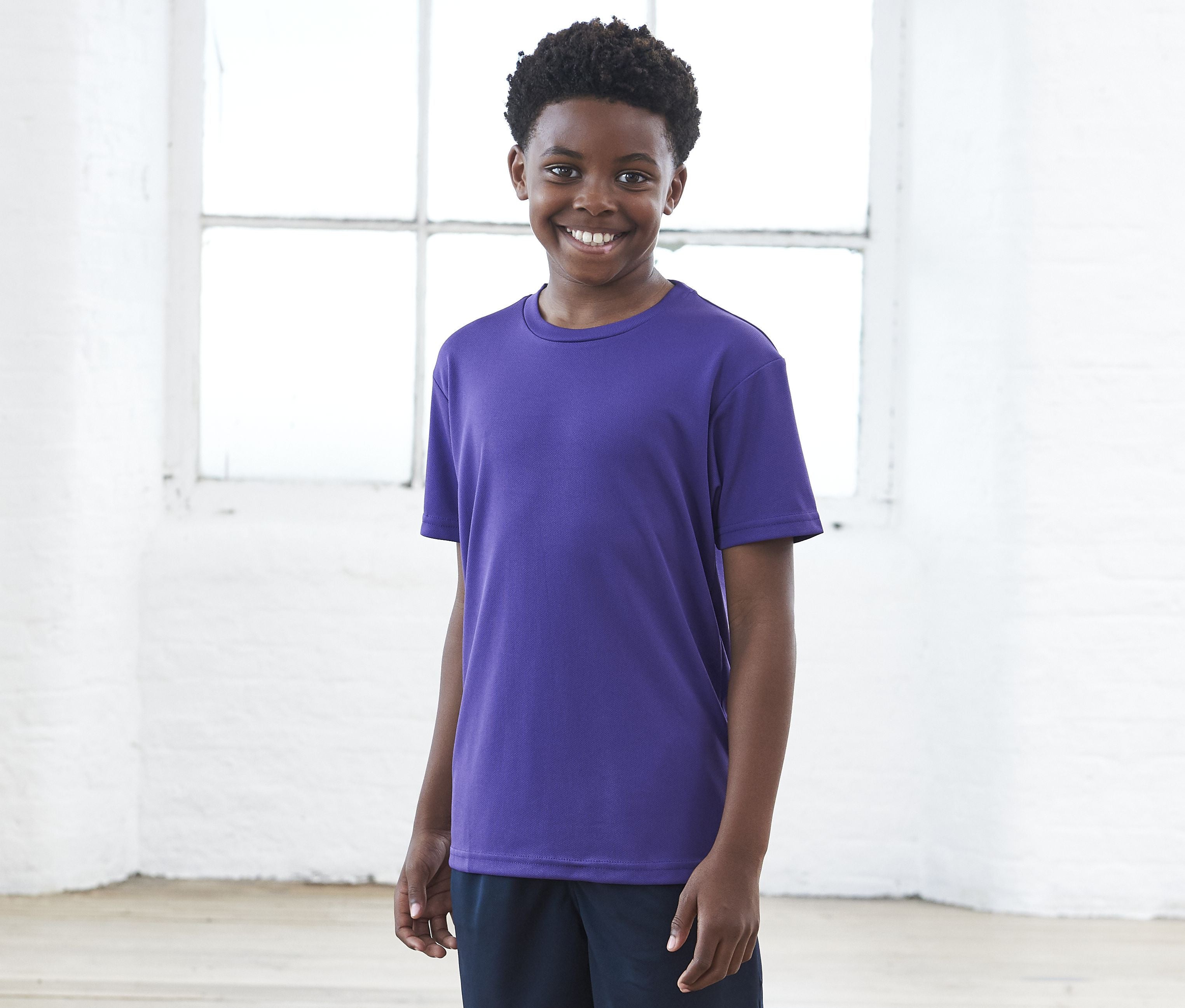 Tee-shirt de sport en polyester recyclé enfant - JUST COOL - #JC201J