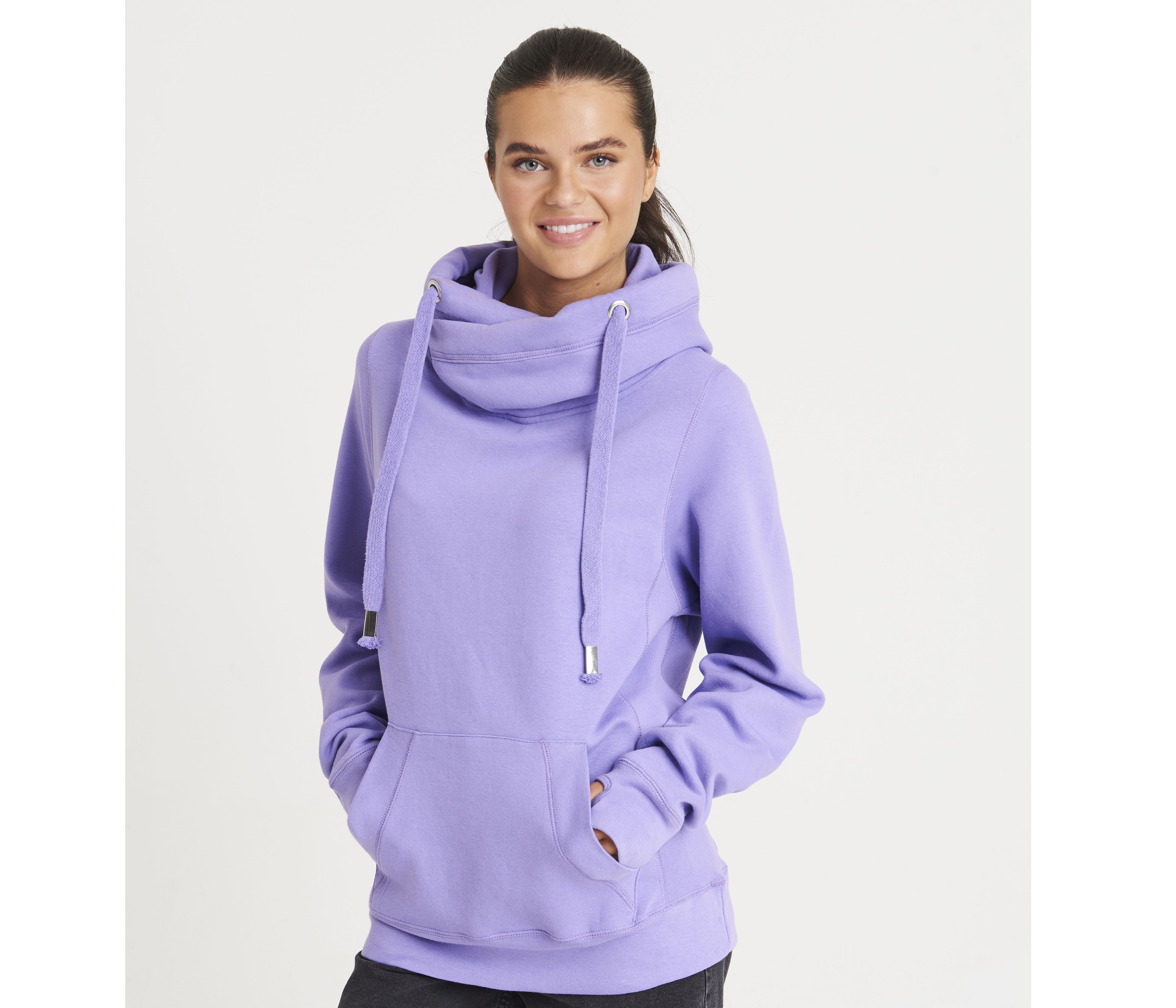 Sweat col croisé - JUST HOODS - #JH021