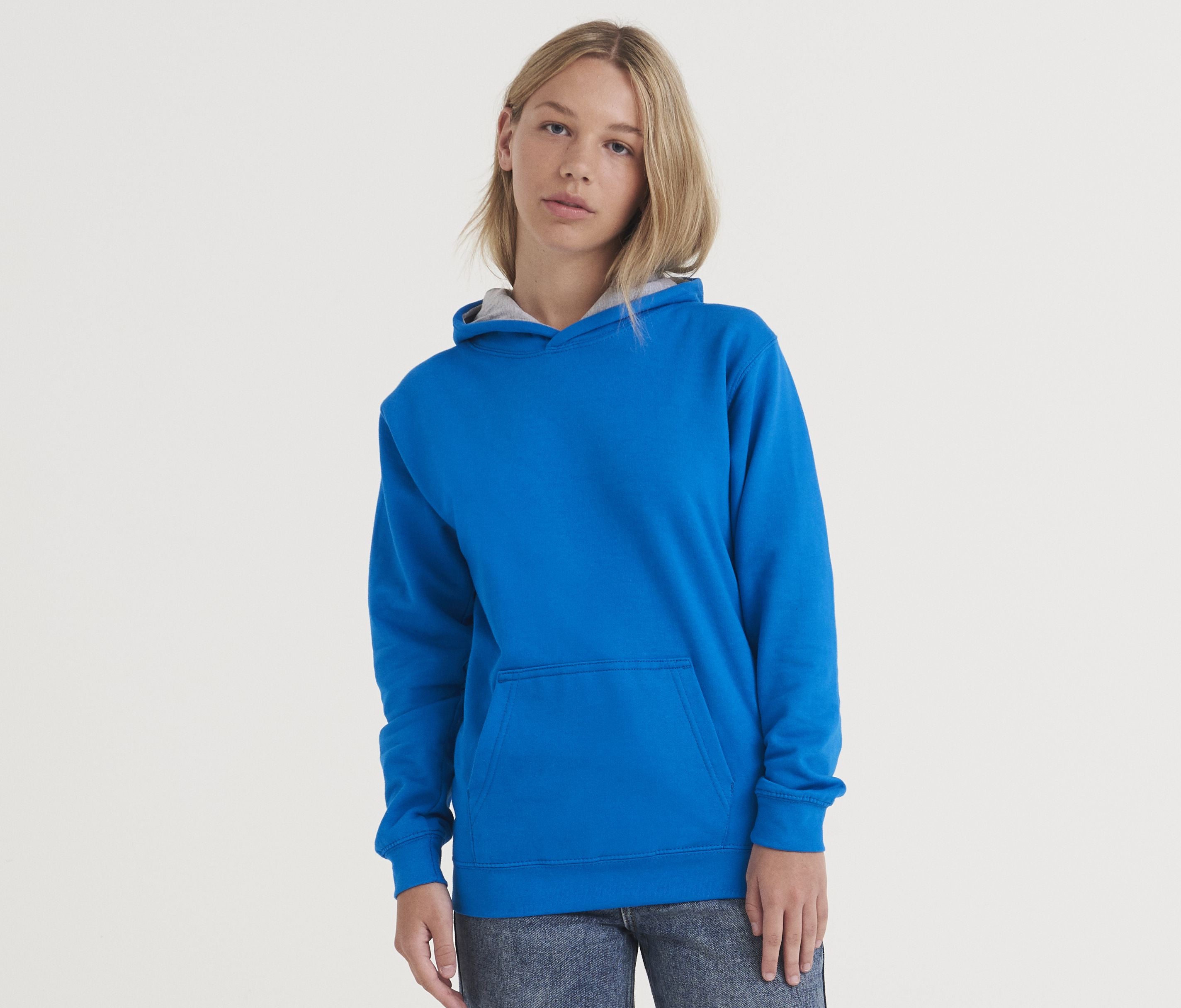 Sweat enfant capuche contrastée - JUST HOODS - #JH03J