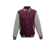 BURGUNDY/HEATHER GREY