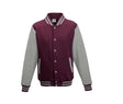BURGUNDY/HEATHER GREY