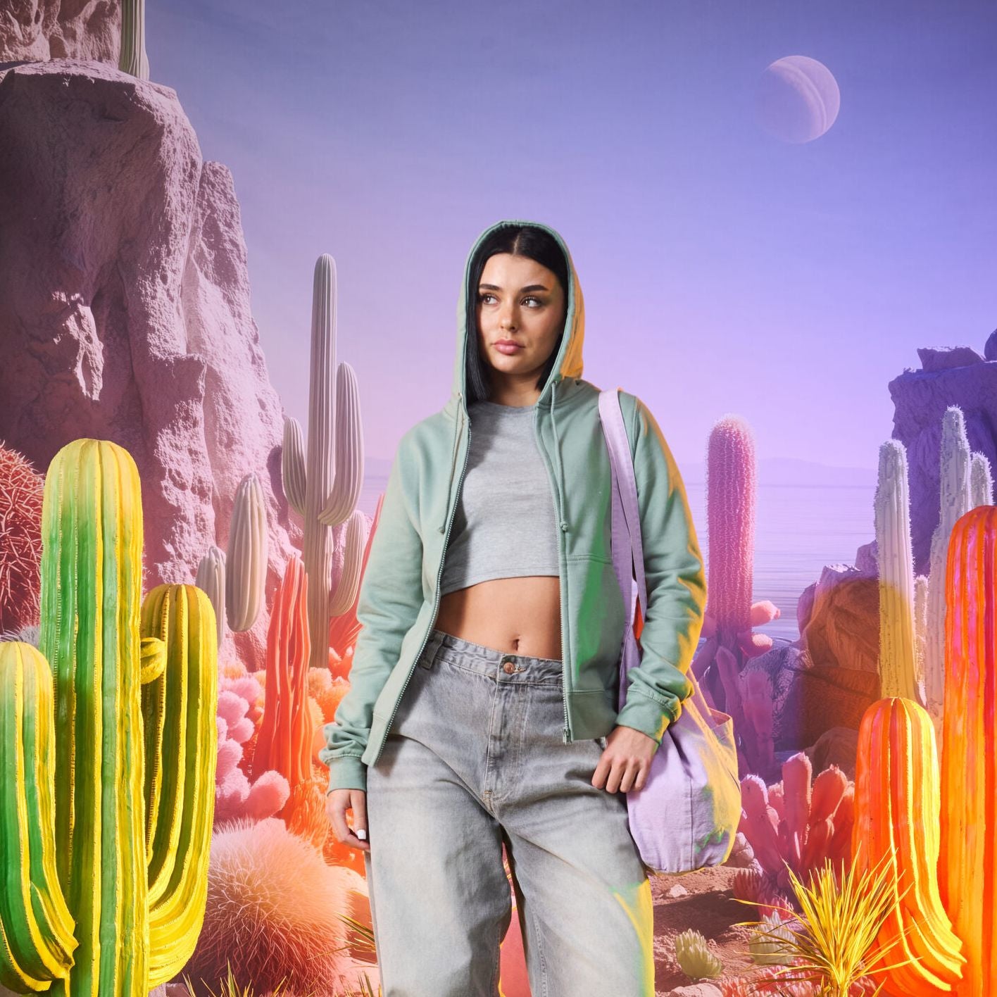 Sweat zippé femme - JUST HOODS - #JH050F
