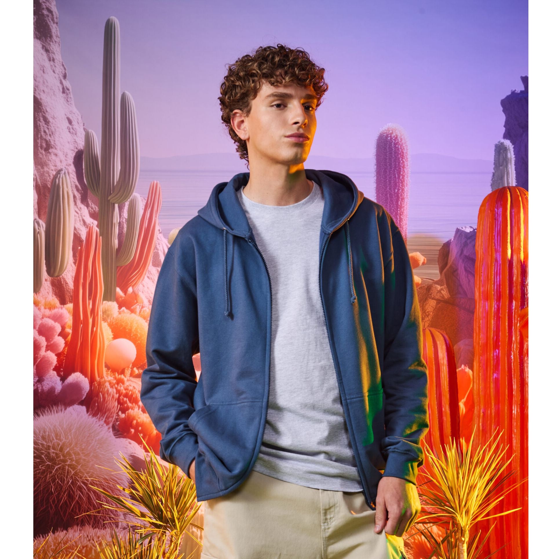 Sweat zippé - JUST HOODS - #JH050