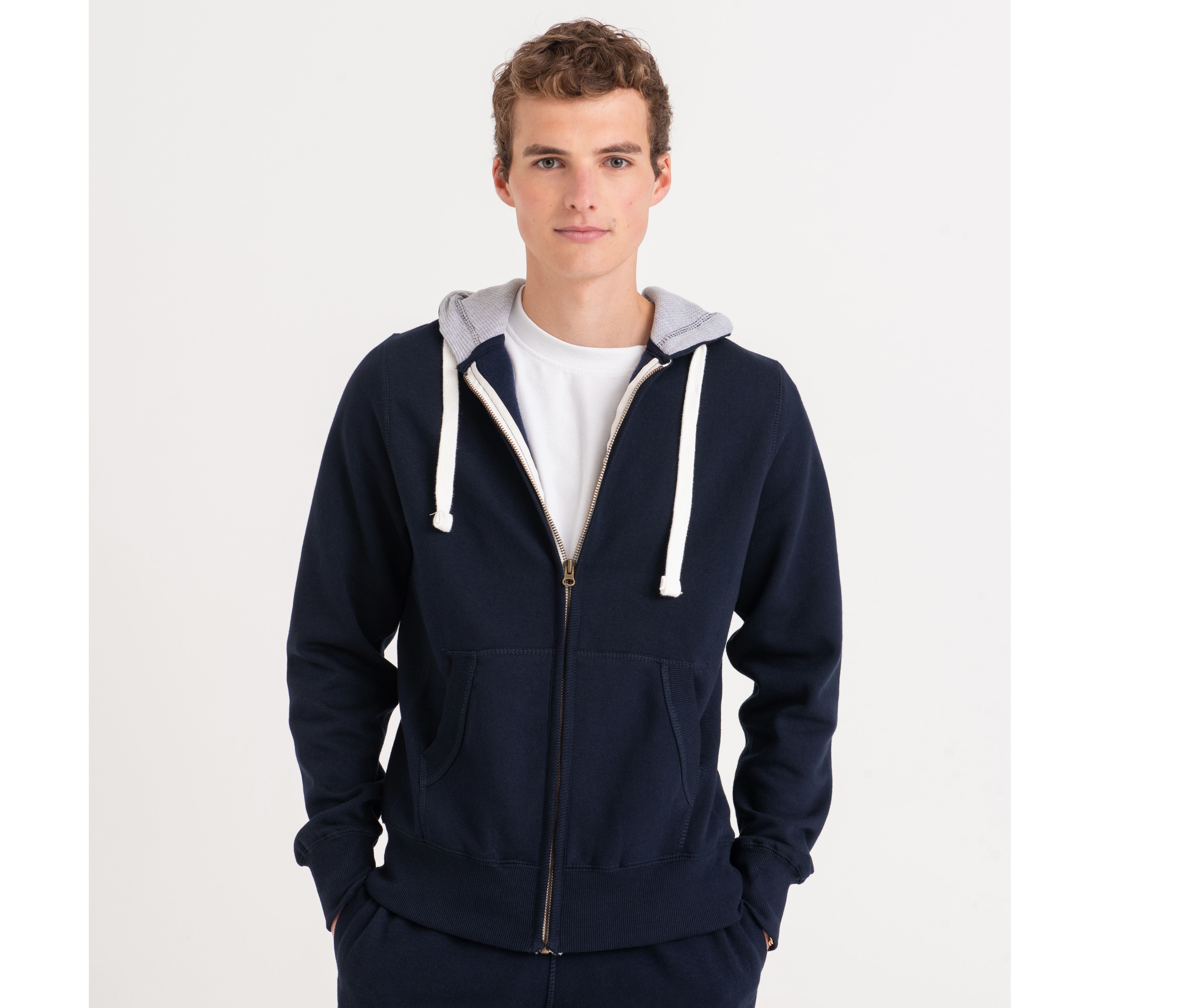 Sweat zippé lourd - JUST HOODS - #JH052
