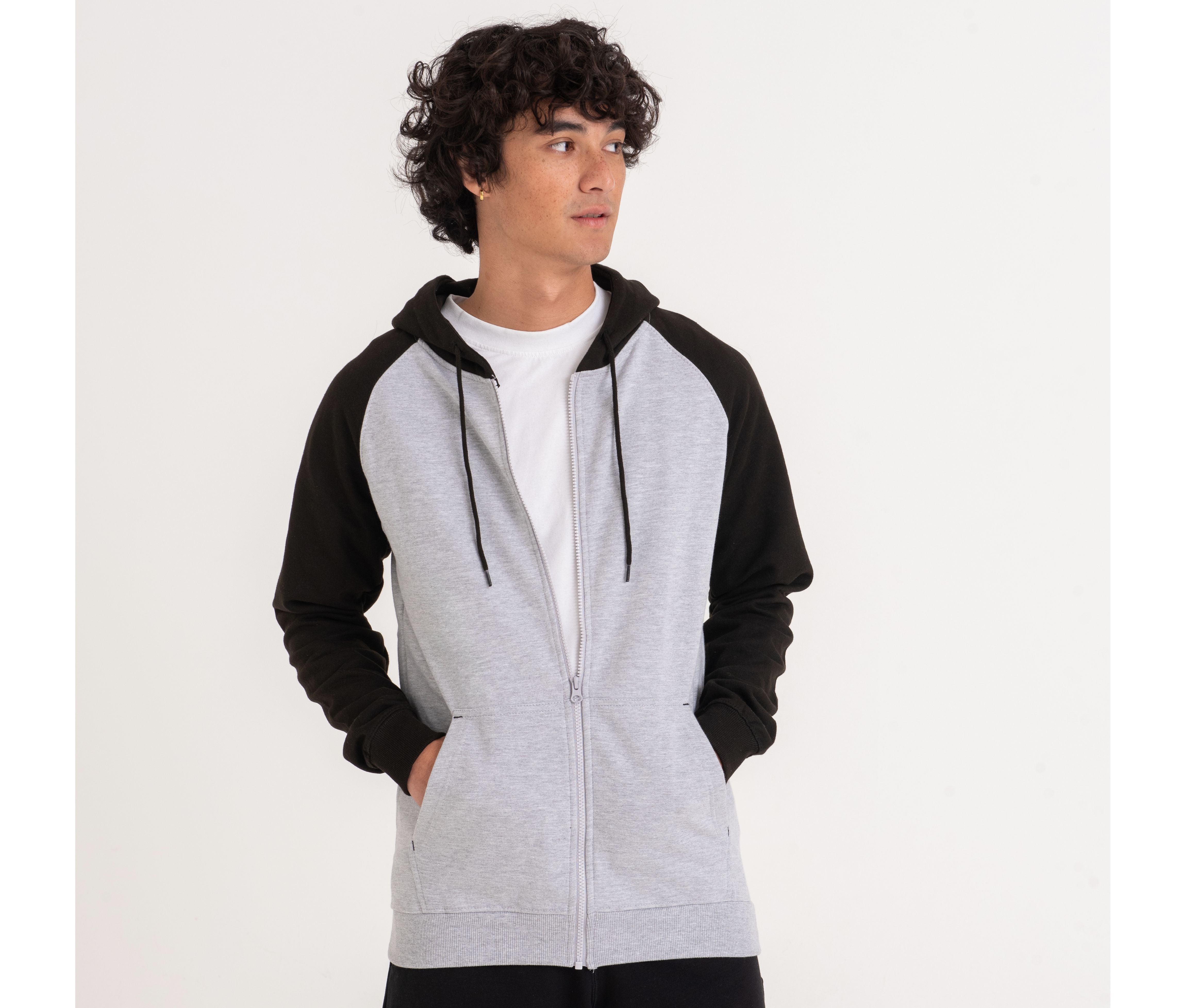 Sweat baseball zippé - JUST HOODS - #JH063