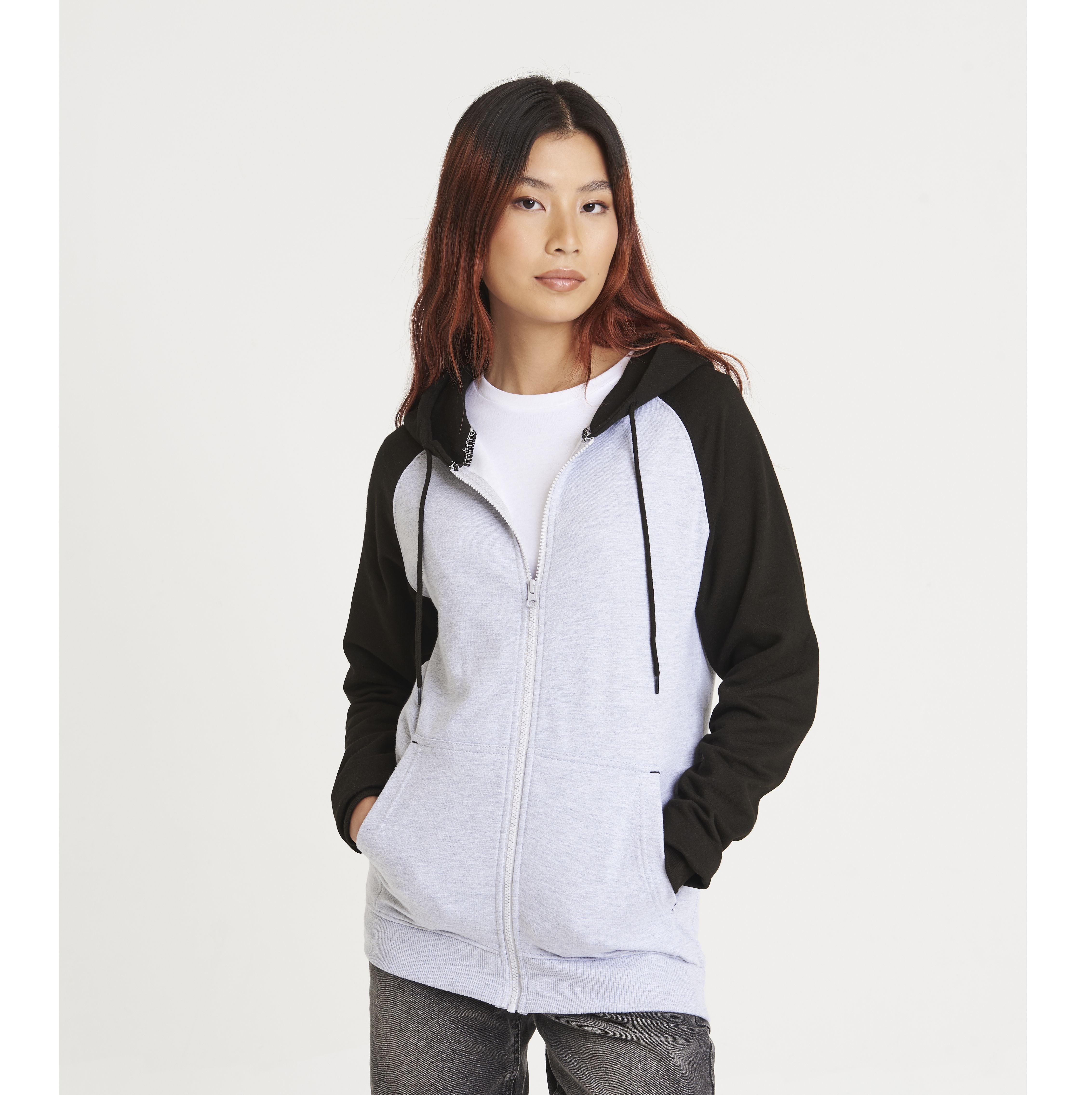 Sweat baseball zippé - JUST HOODS - #JH063
