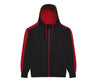 JET BLACK/FIRE RED
