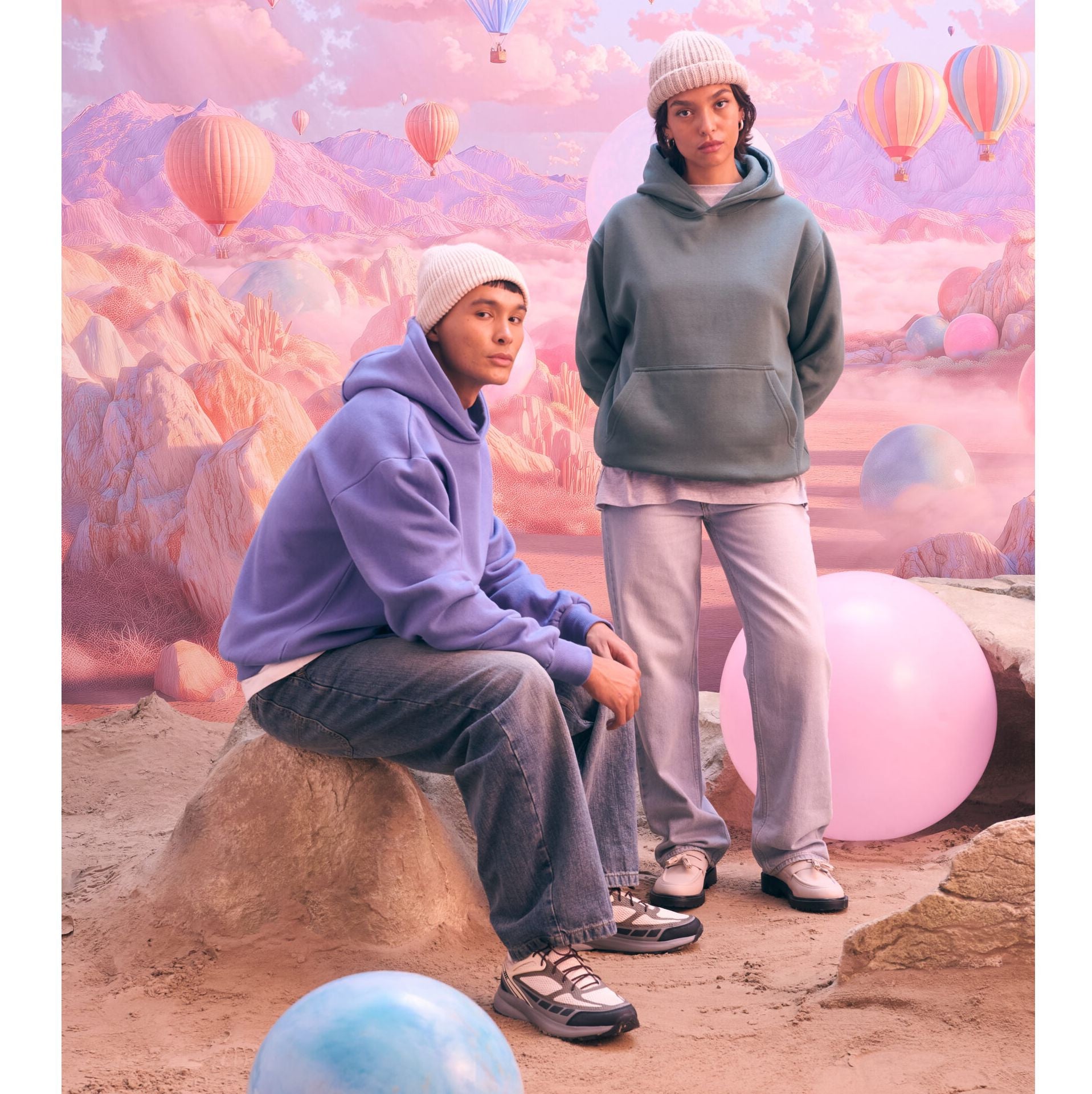 Sweat à capuche épais - JUST HOODS - #JH111