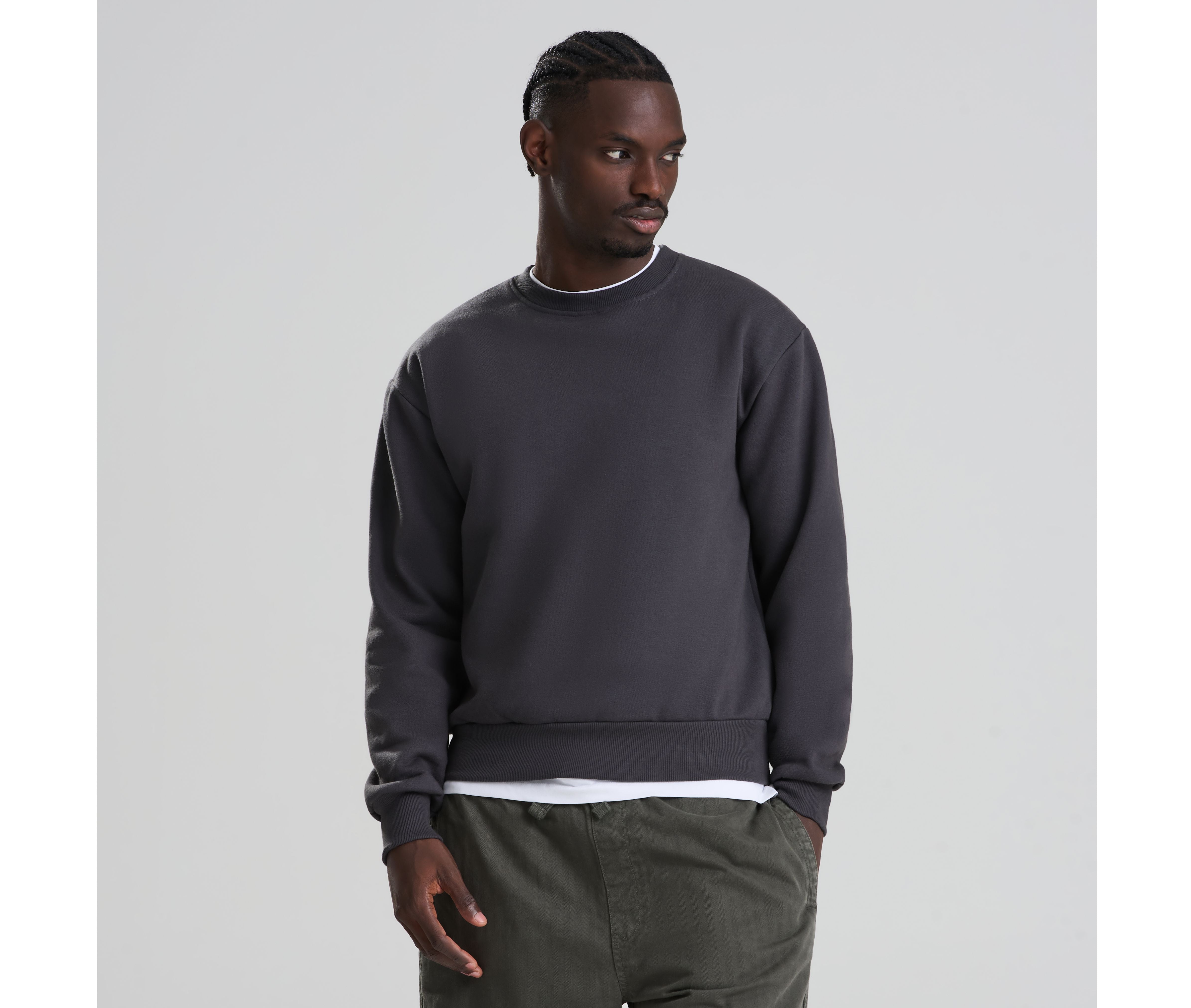 Sweat épais col rond - JUST HOODS - #JH113