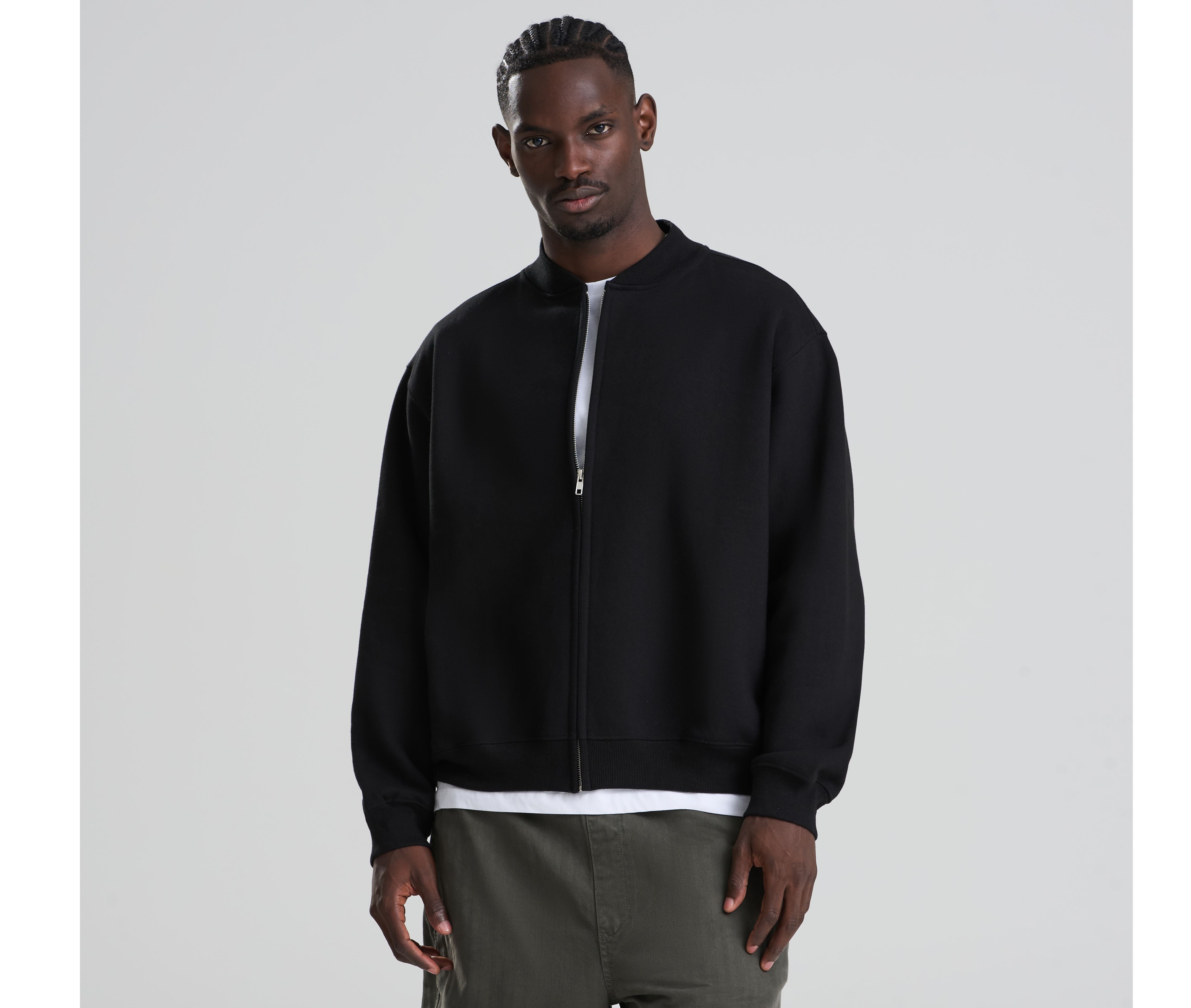 Sweat lourd style bomber - JUST HOODS - #JH124