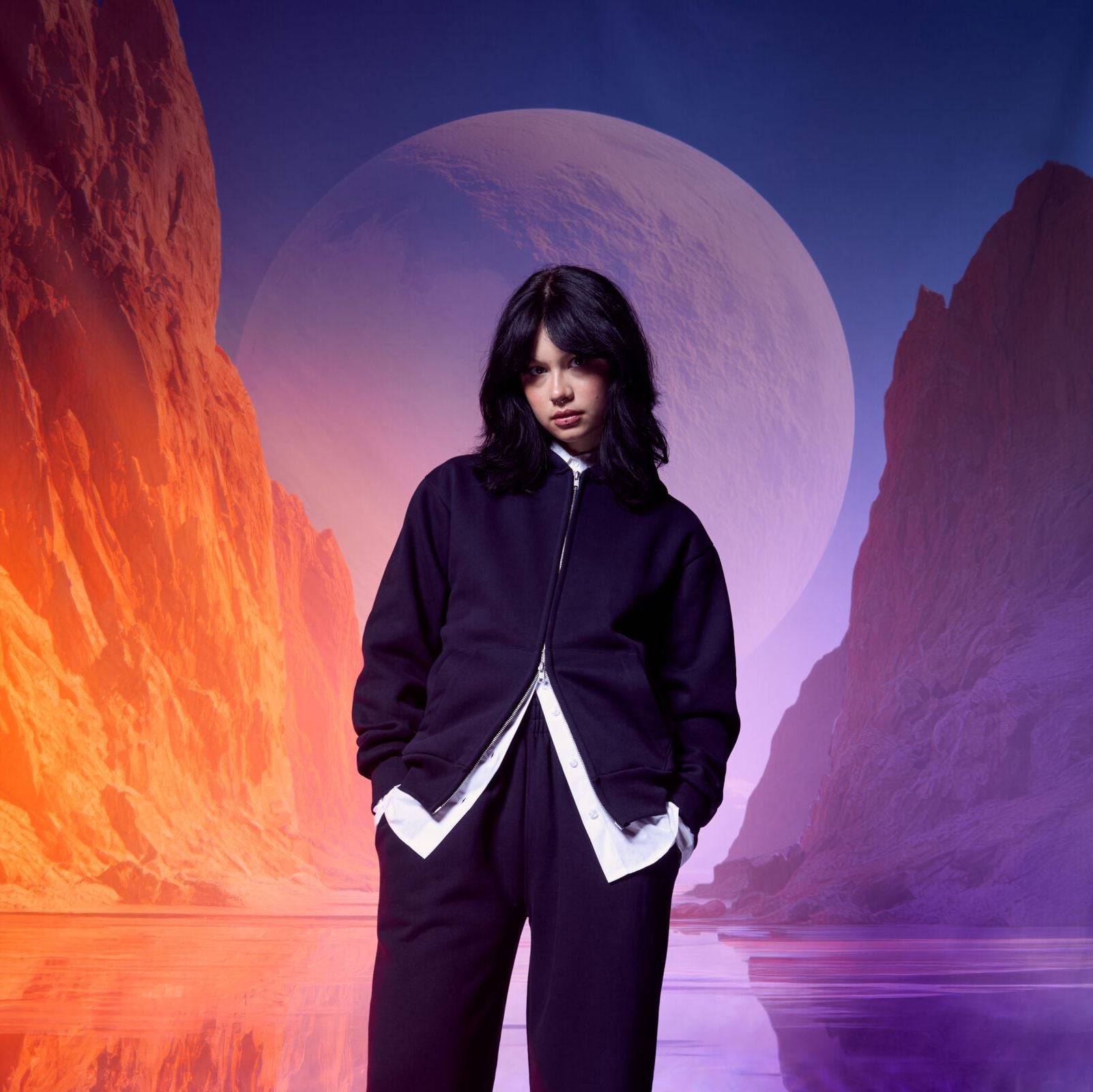 Sweat capuche zippé lourd - JUST HOODS - #JH125