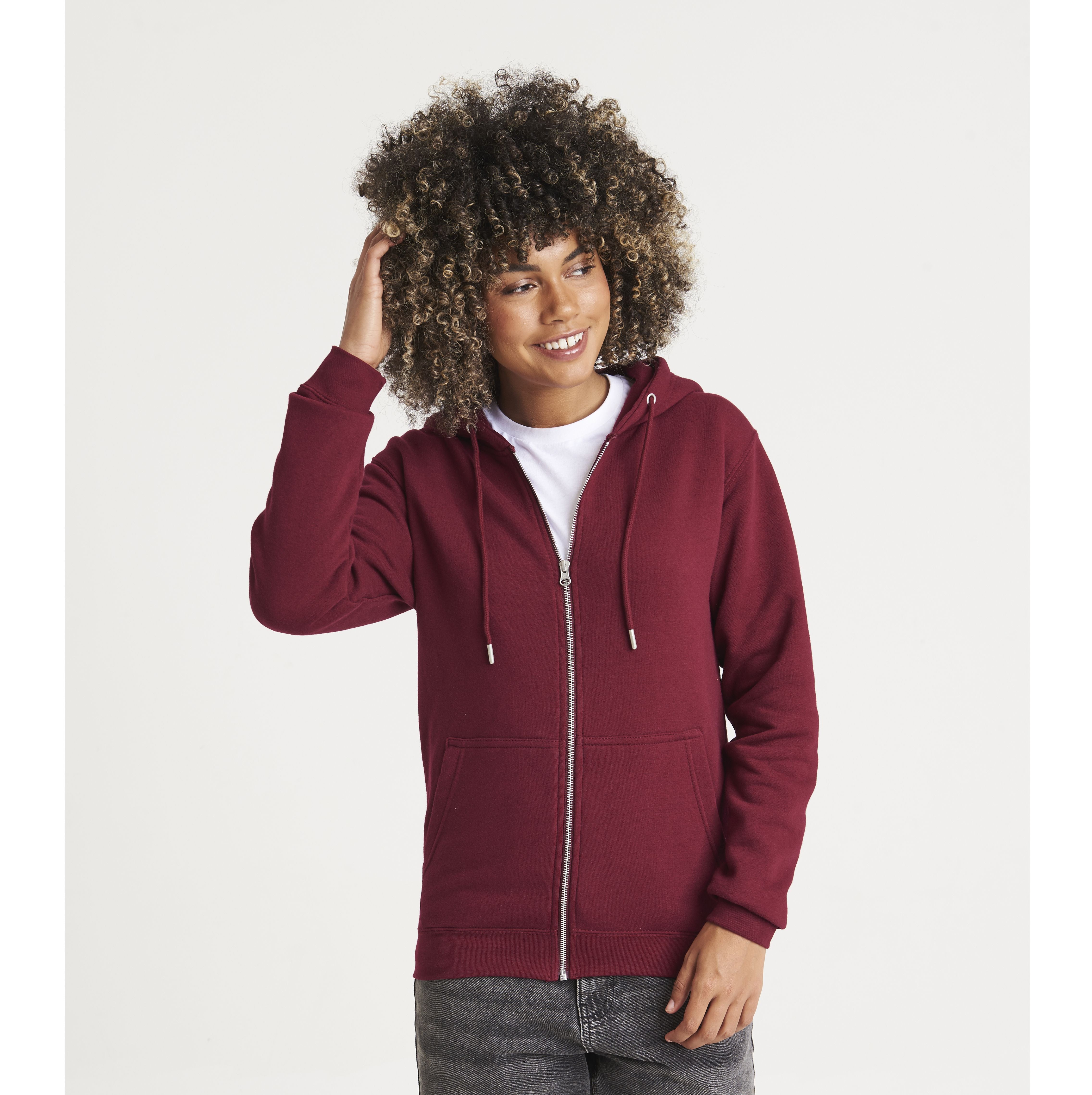 Sweat capuche zippé organique - JUST HOODS - #JH250