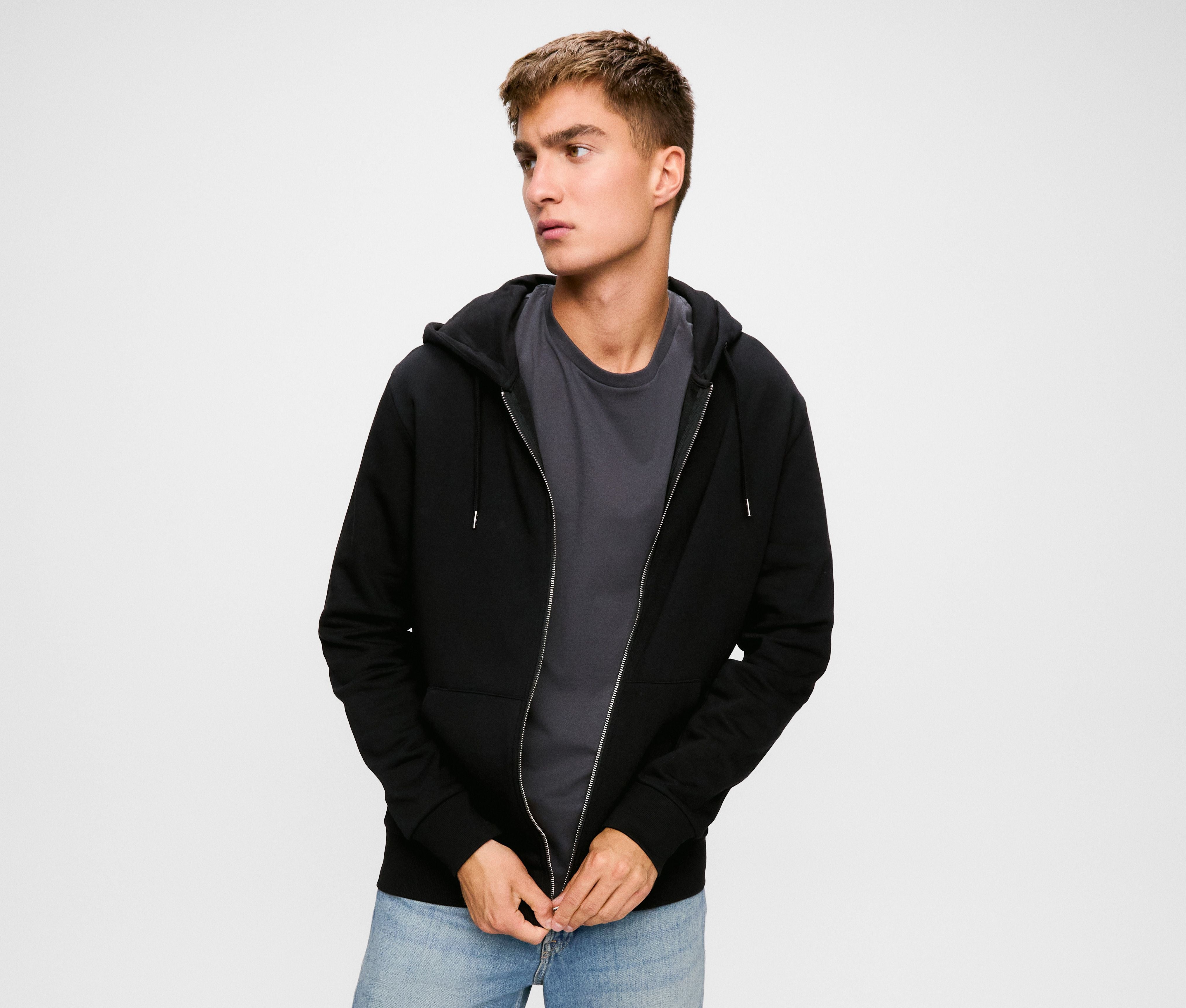 Sweat à capuche zippé unisexe - JACK&JONES - BLANKS - #JJ3907