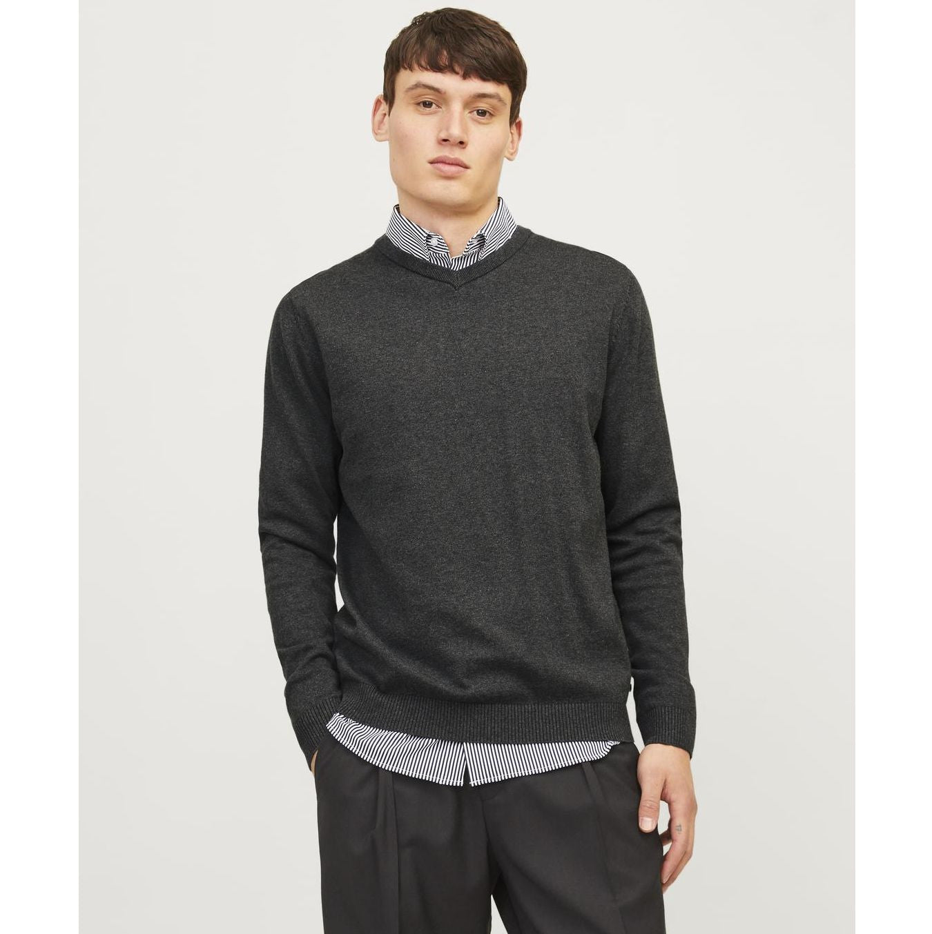 Pull col V homme - JACK&amp;JONES - #JJ7194