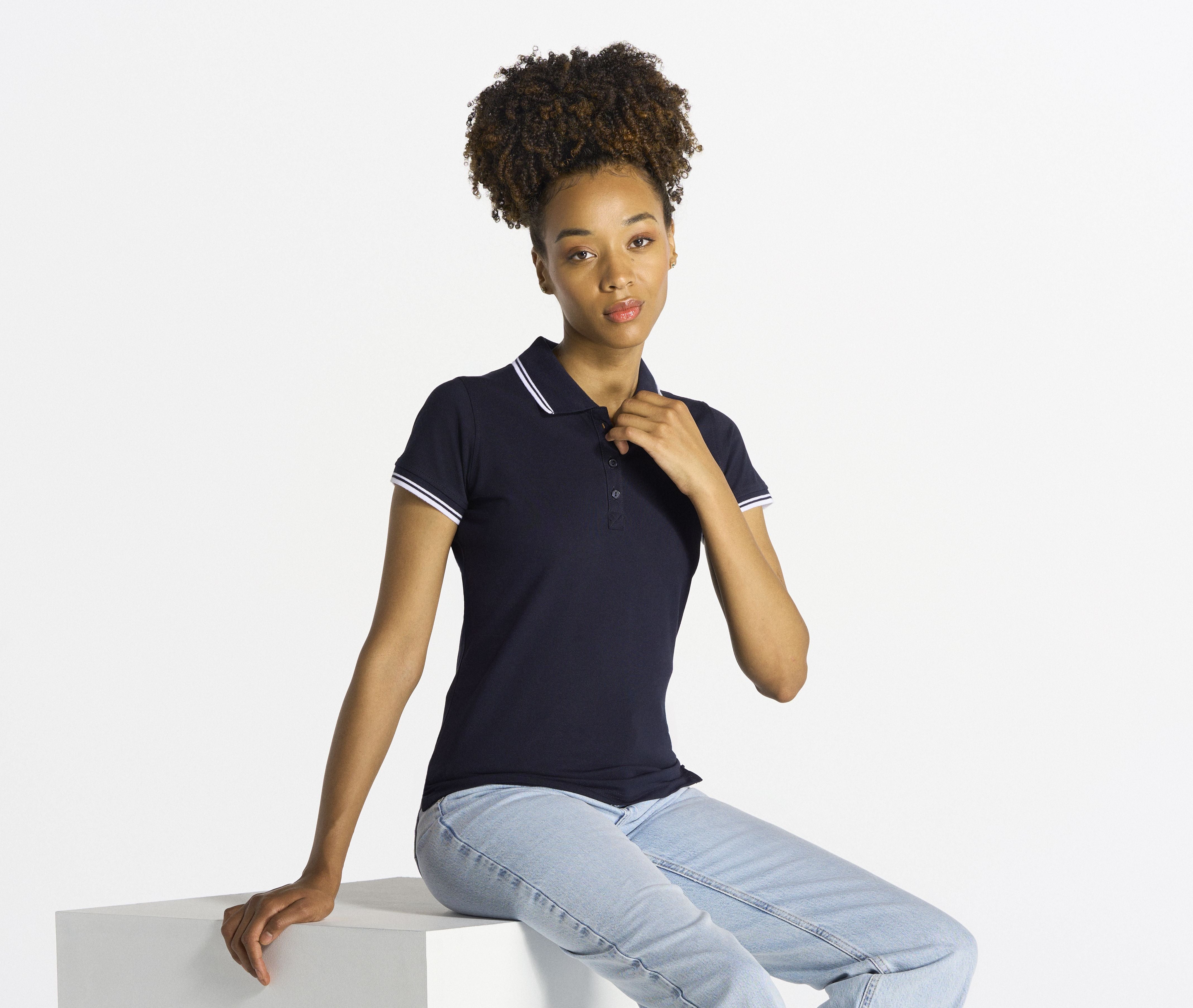 Polo femme piqué - JHK - #JK206
