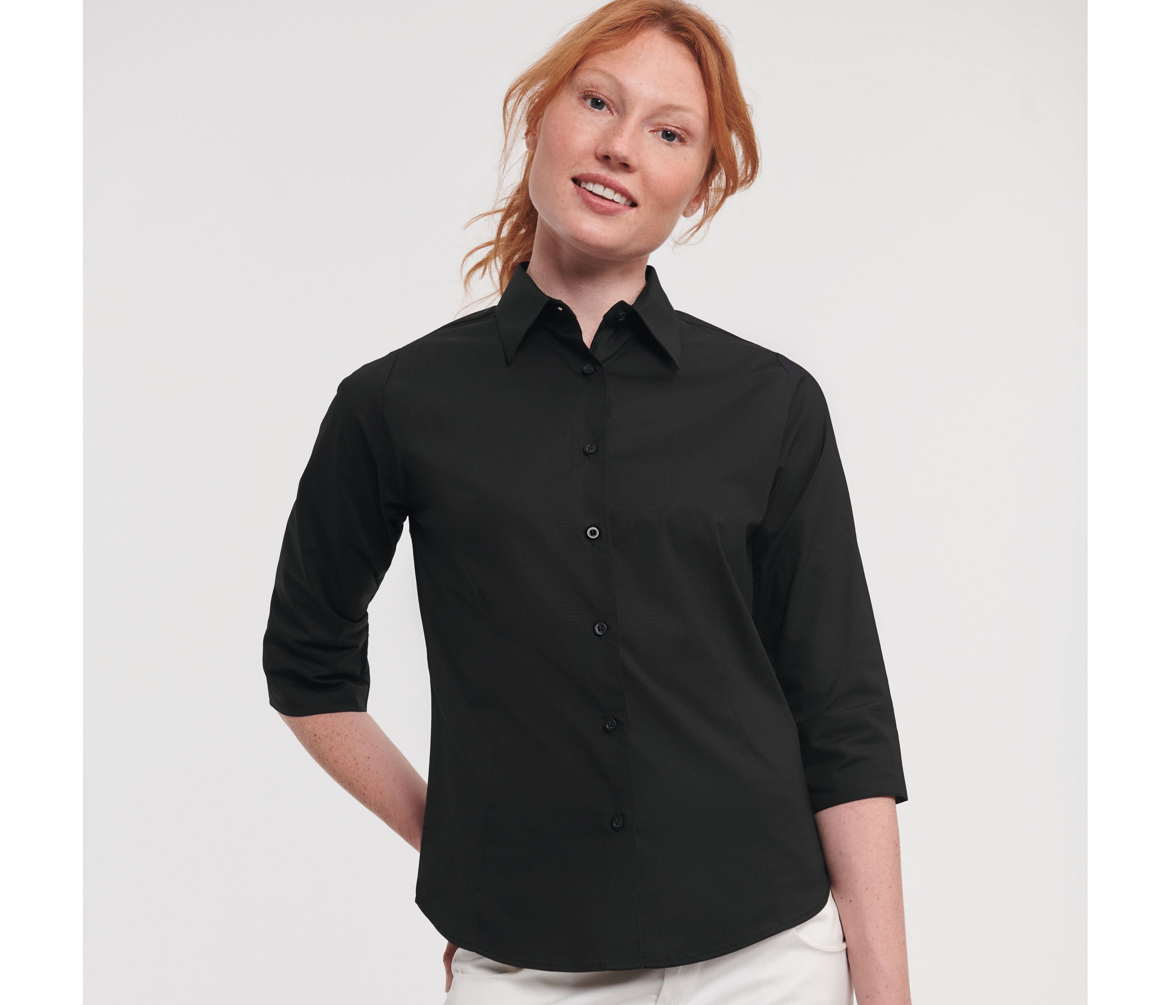 Chemise stretch manches 3/4 femme - RUSSELL ATHLETIC® COLLECTION - #JZ46F