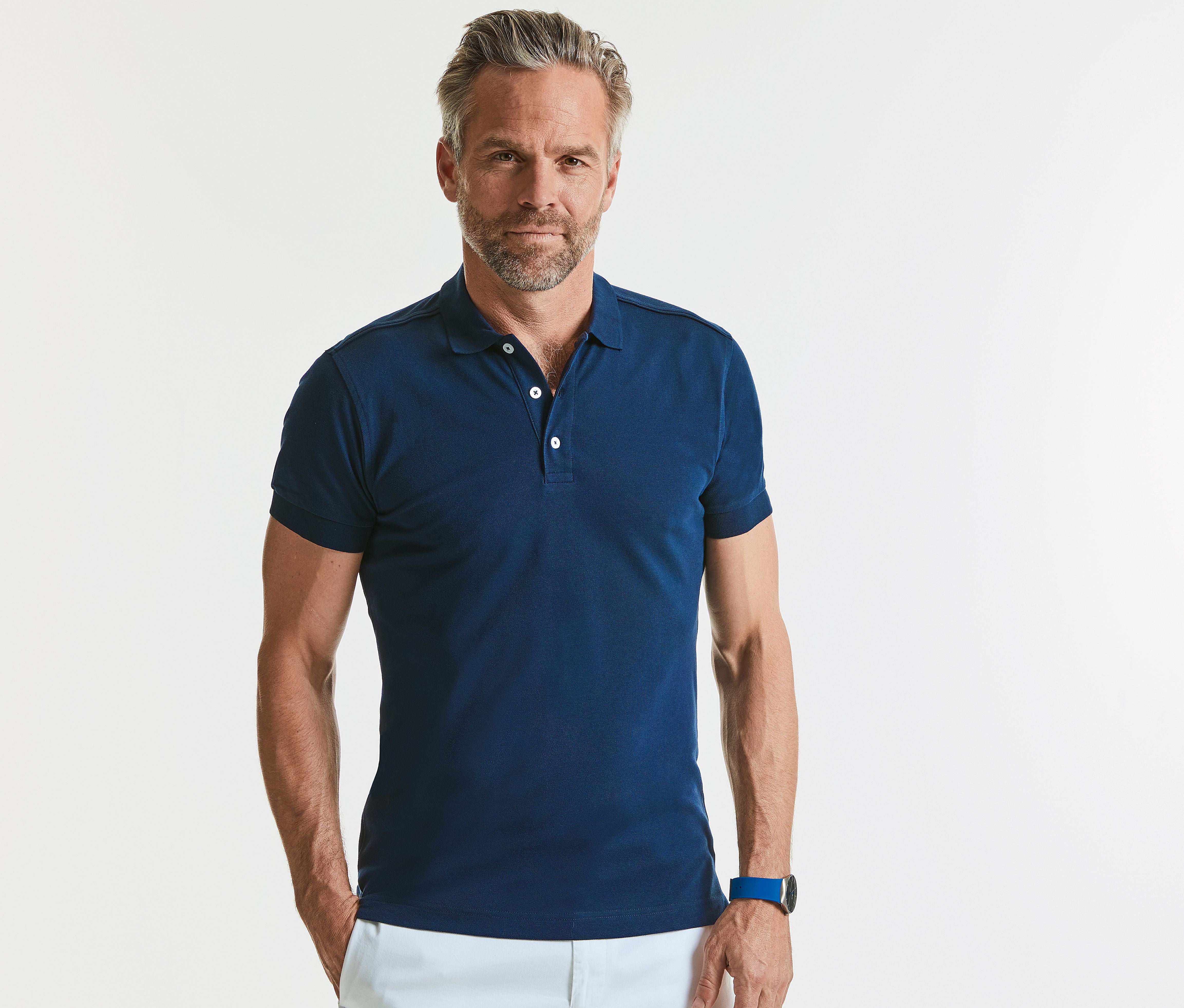 Polo homme stretch - RUSSELL ATHLETIC® - #JZ566