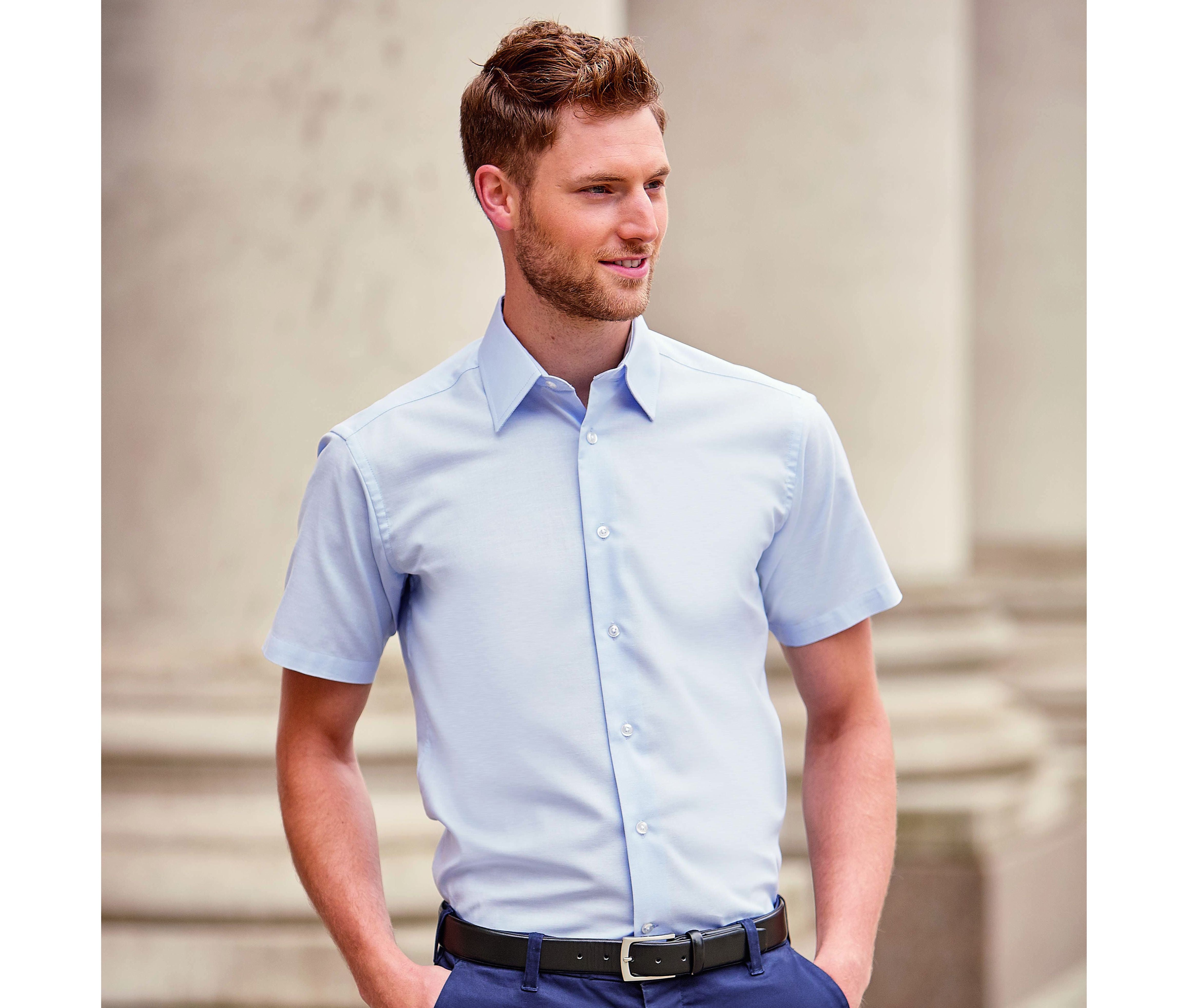 Chemisette homme oxford - RUSSELL ATHLETIC® COLLECTION - #JZ923