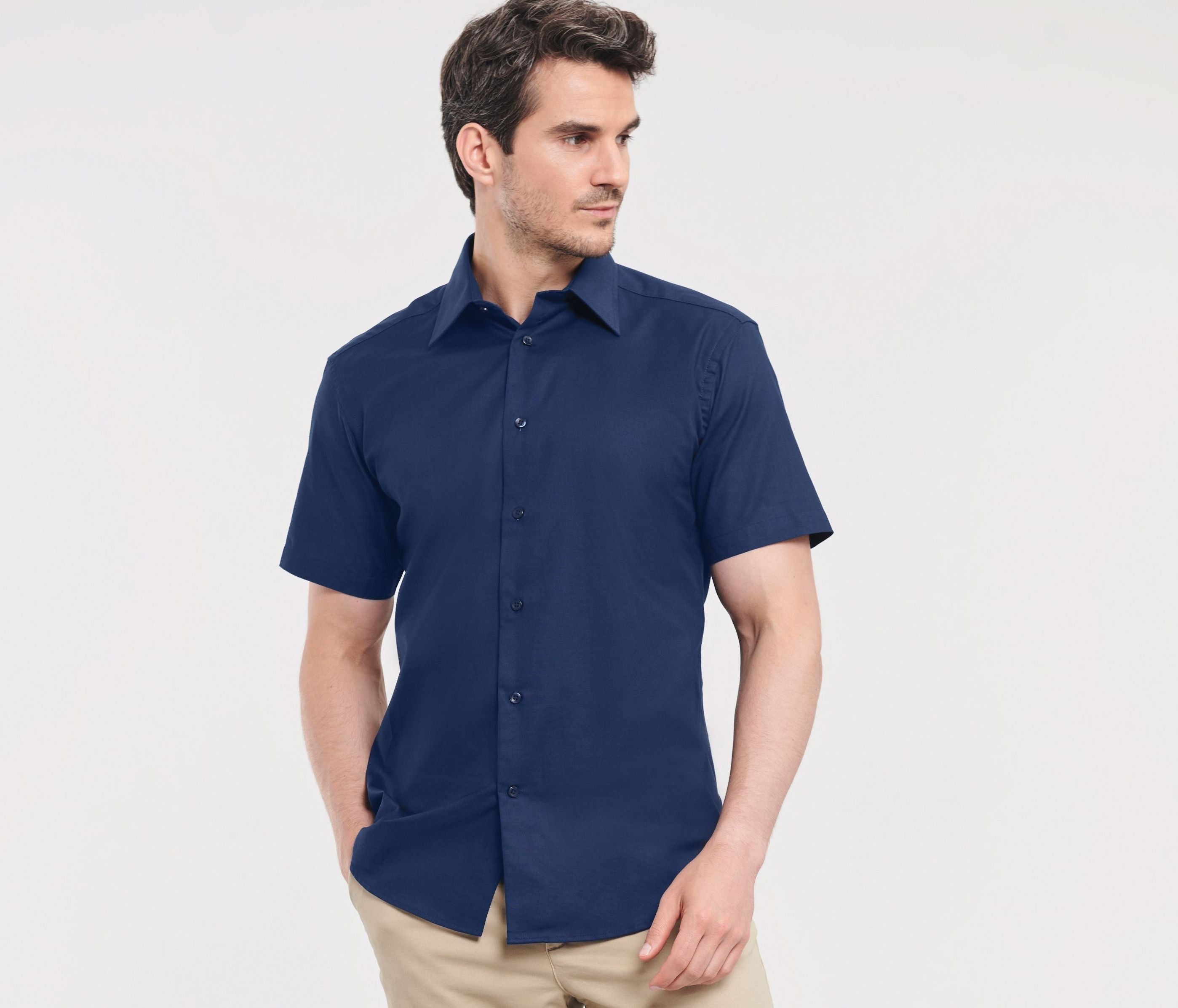 Chemisette homme oxford - RUSSELL ATHLETIC® COLLECTION - #JZ923