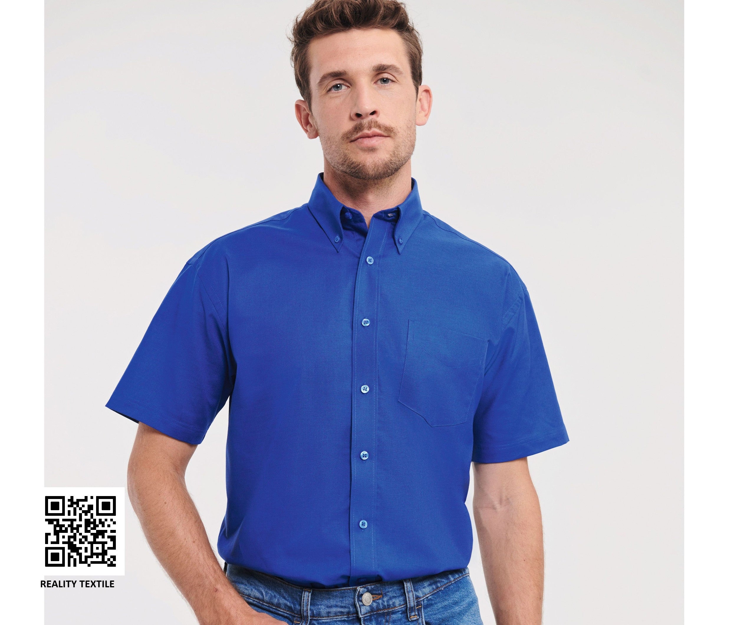 Chemisette homme oxford - RUSSELL ATHLETIC® COLLECTION - #JZ933