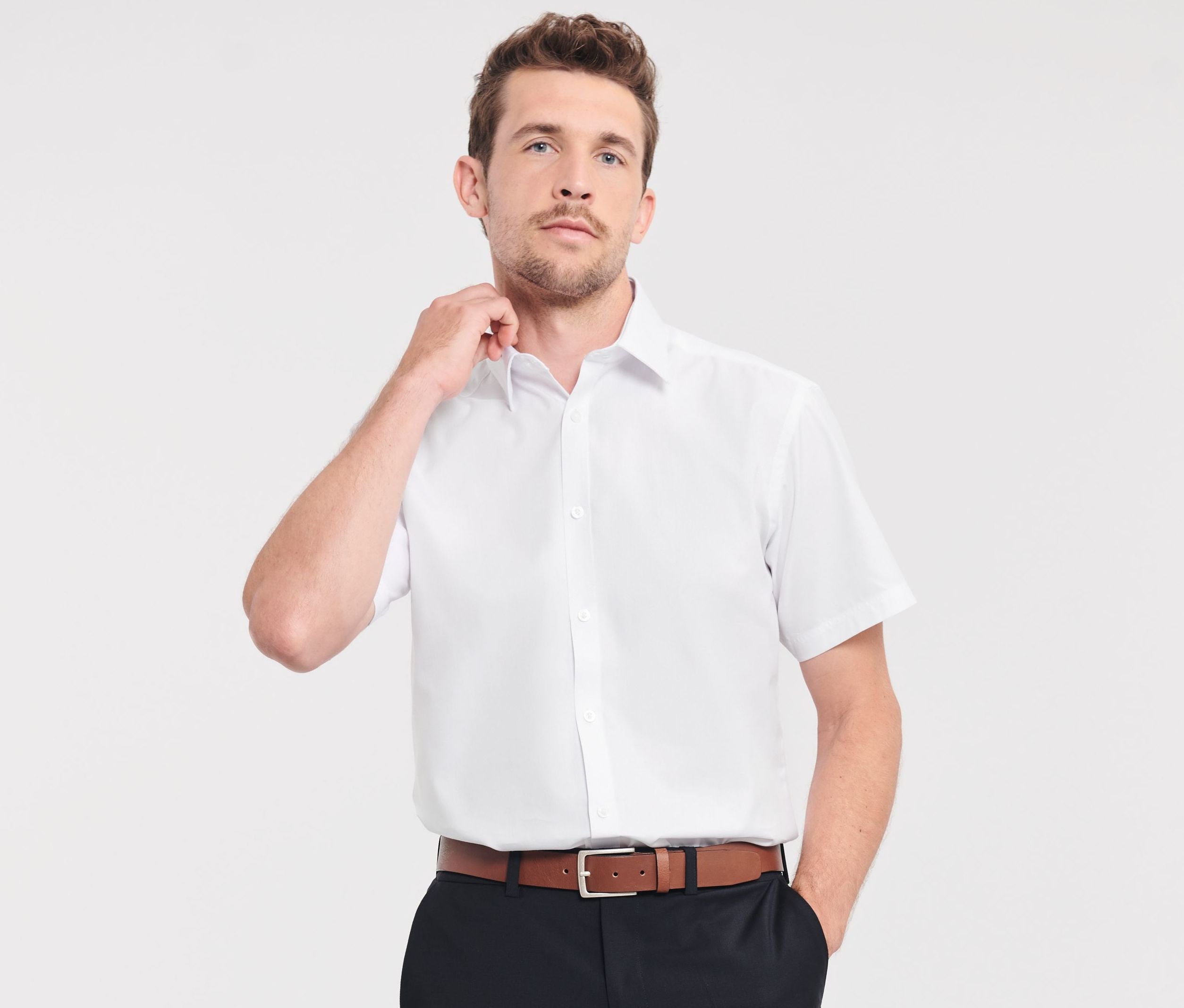 Chemisette homme à chevrons - RUSSELL ATHLETIC® COLLECTION - #JZ963