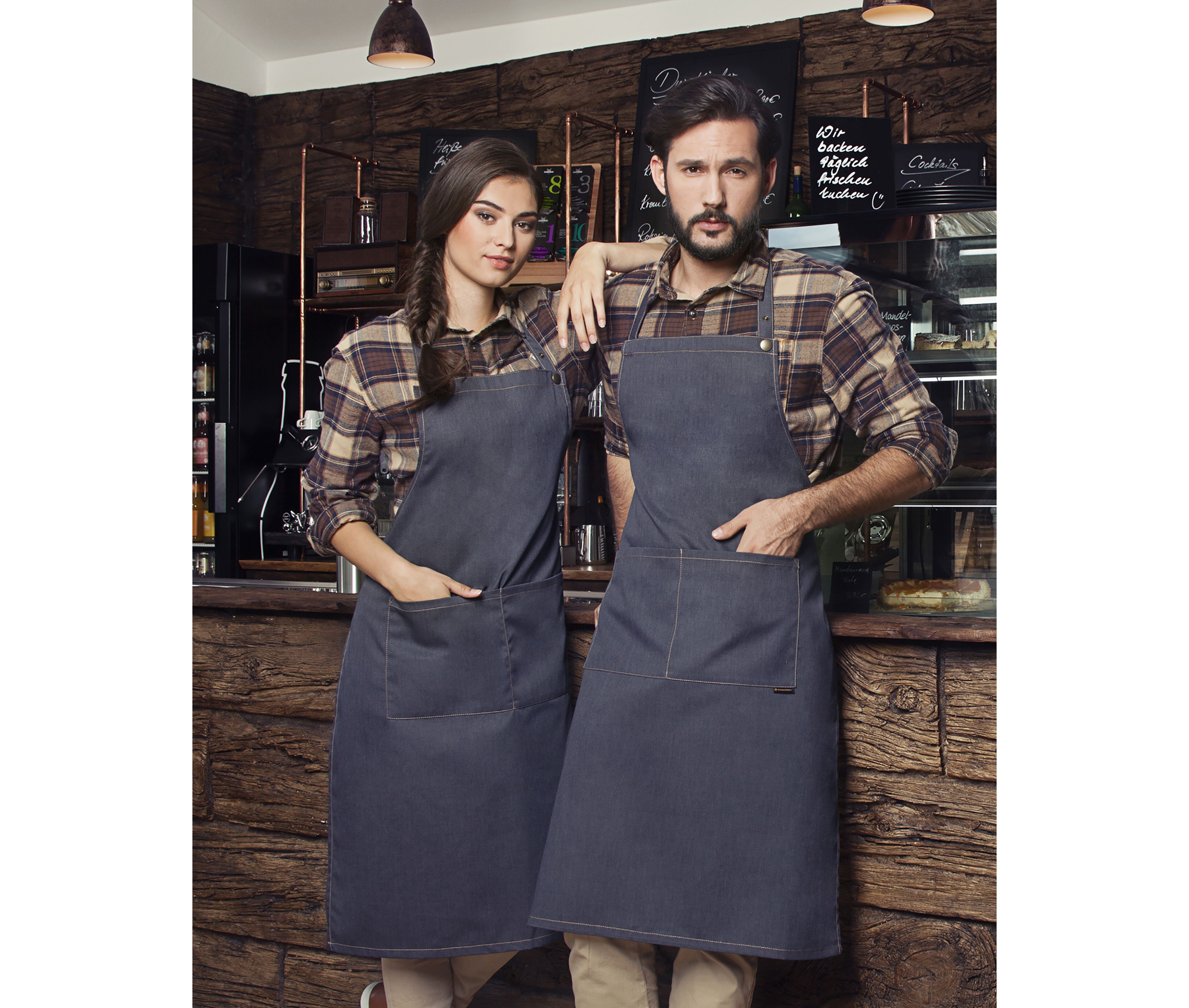 Tablier à bavette Jeans-Style - KARLOWSKY - #KYLS22