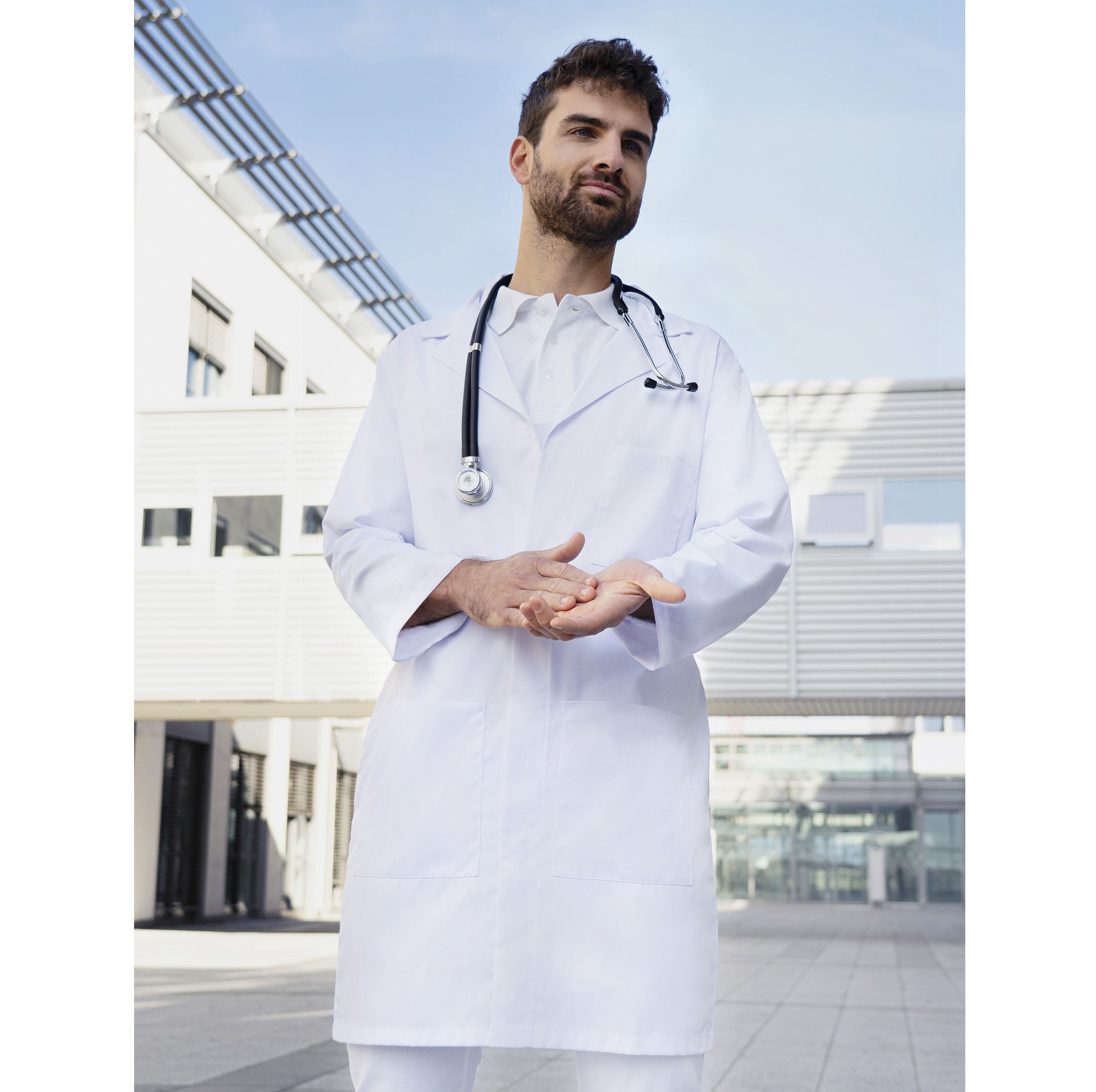 Blouse médicale et de laboratoire homme - KARLOWSKY - #KYMM7