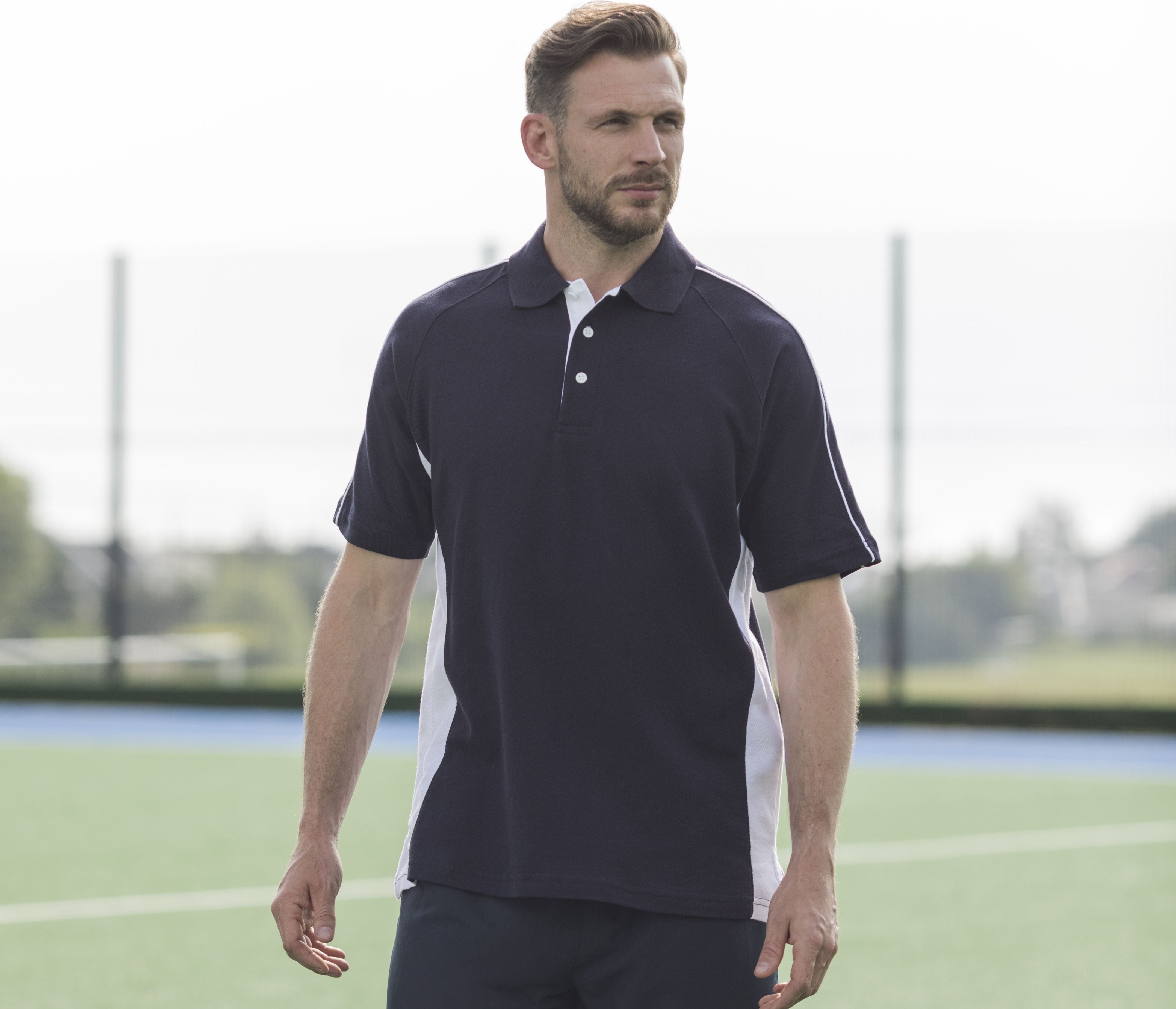 Polo coton bicolore - FINDEN HALES - #LV322