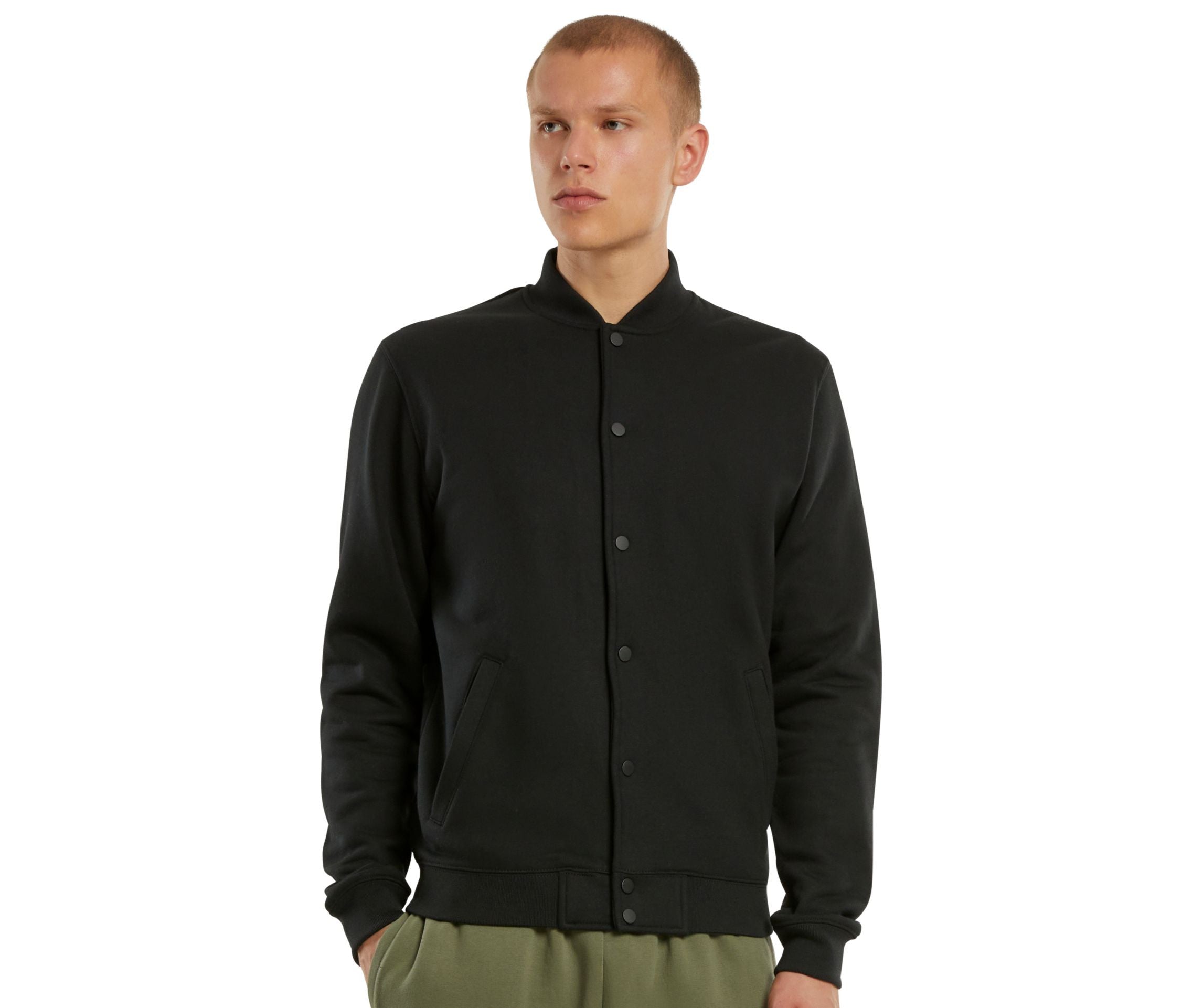 Veste de baseball unie - NEW MORNING STUDIOS - #NM021