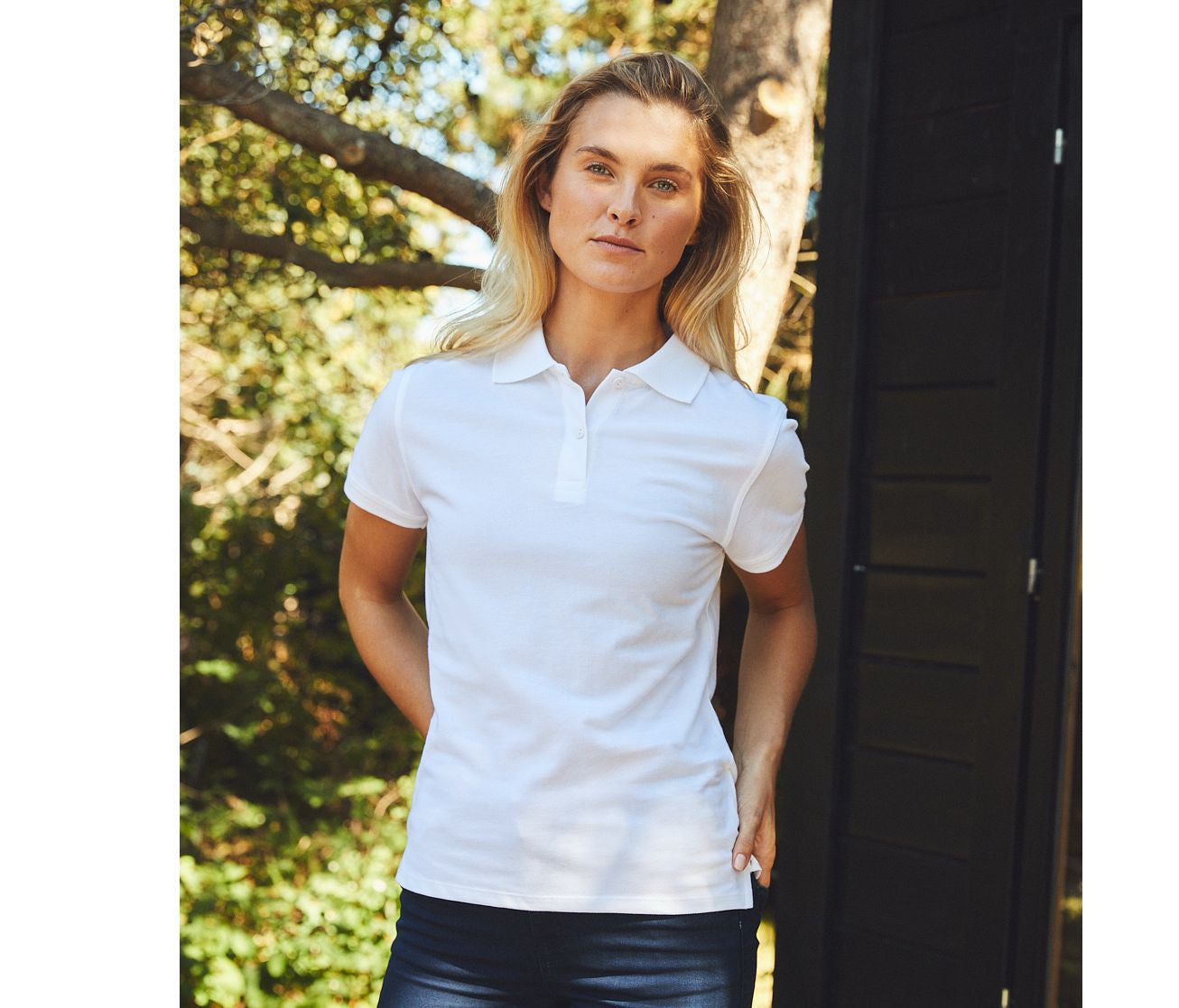 Polo piqué femme - NEUTRAL - #O22980