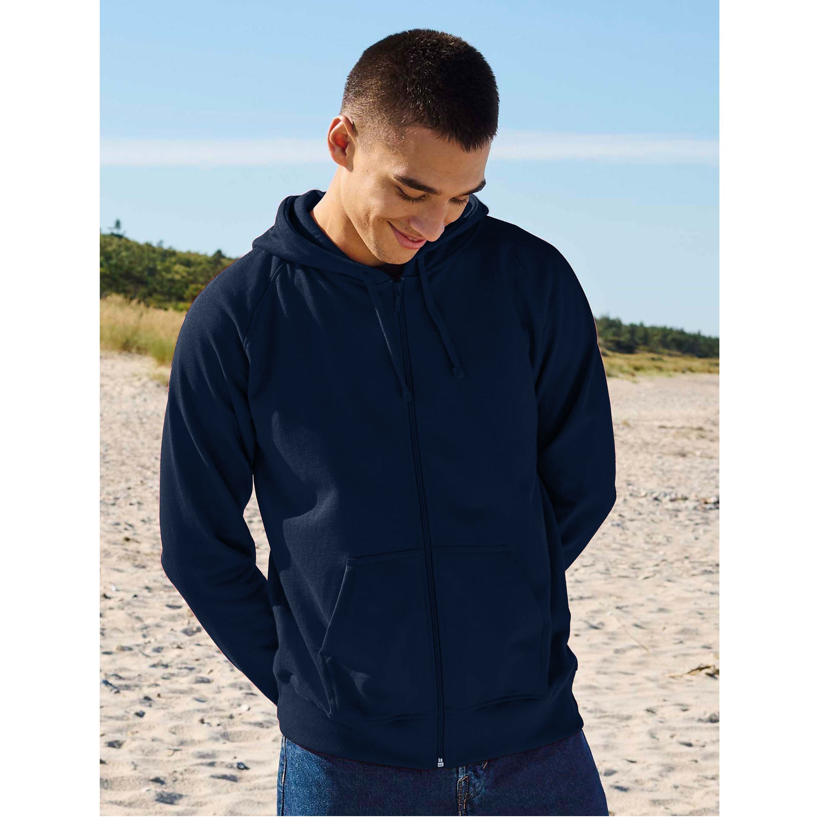Sweat capuche zippé homme - NEUTRAL - #O63301