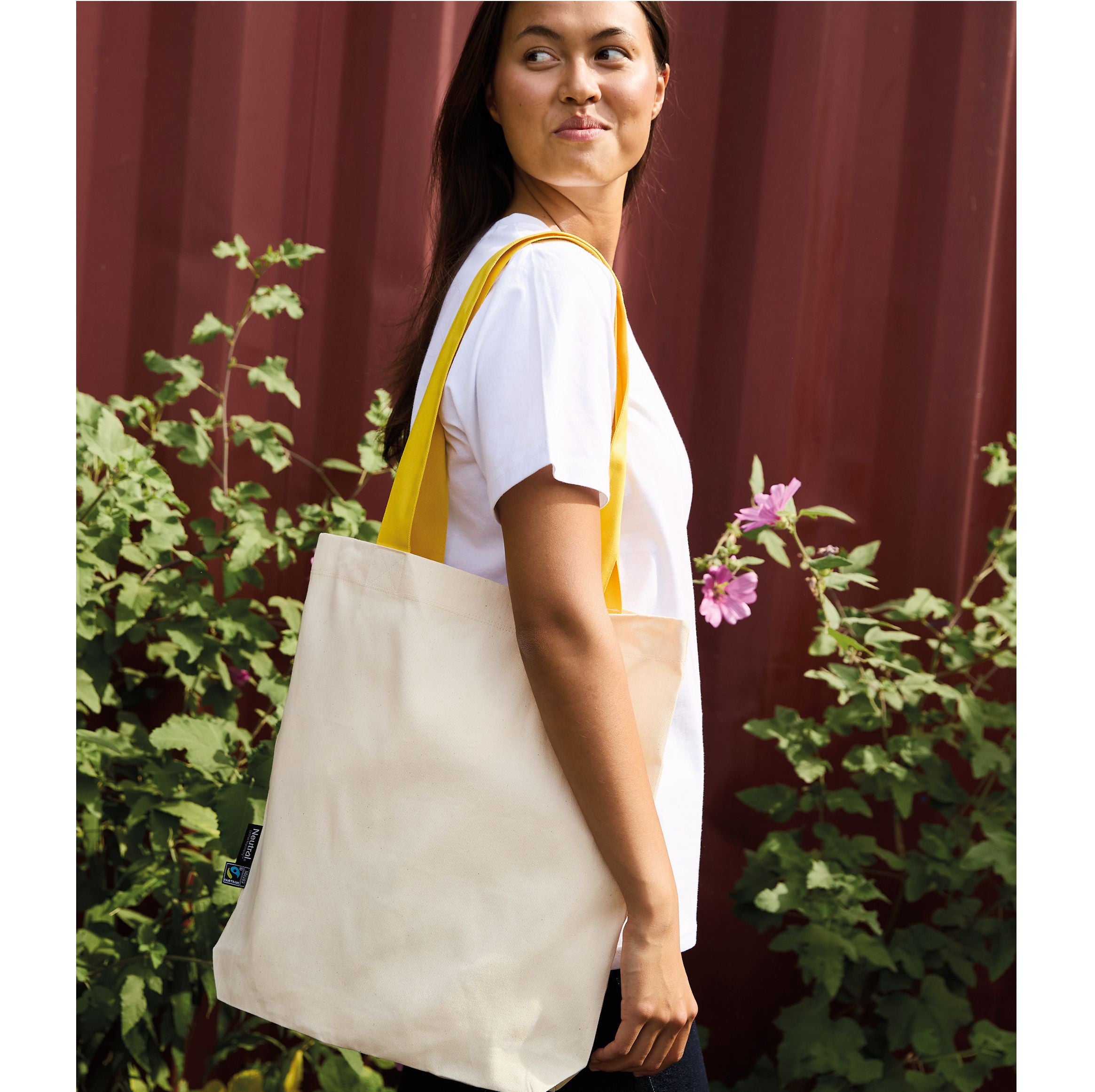 Sac shopping anses contrastées - NEUTRAL - #O90002