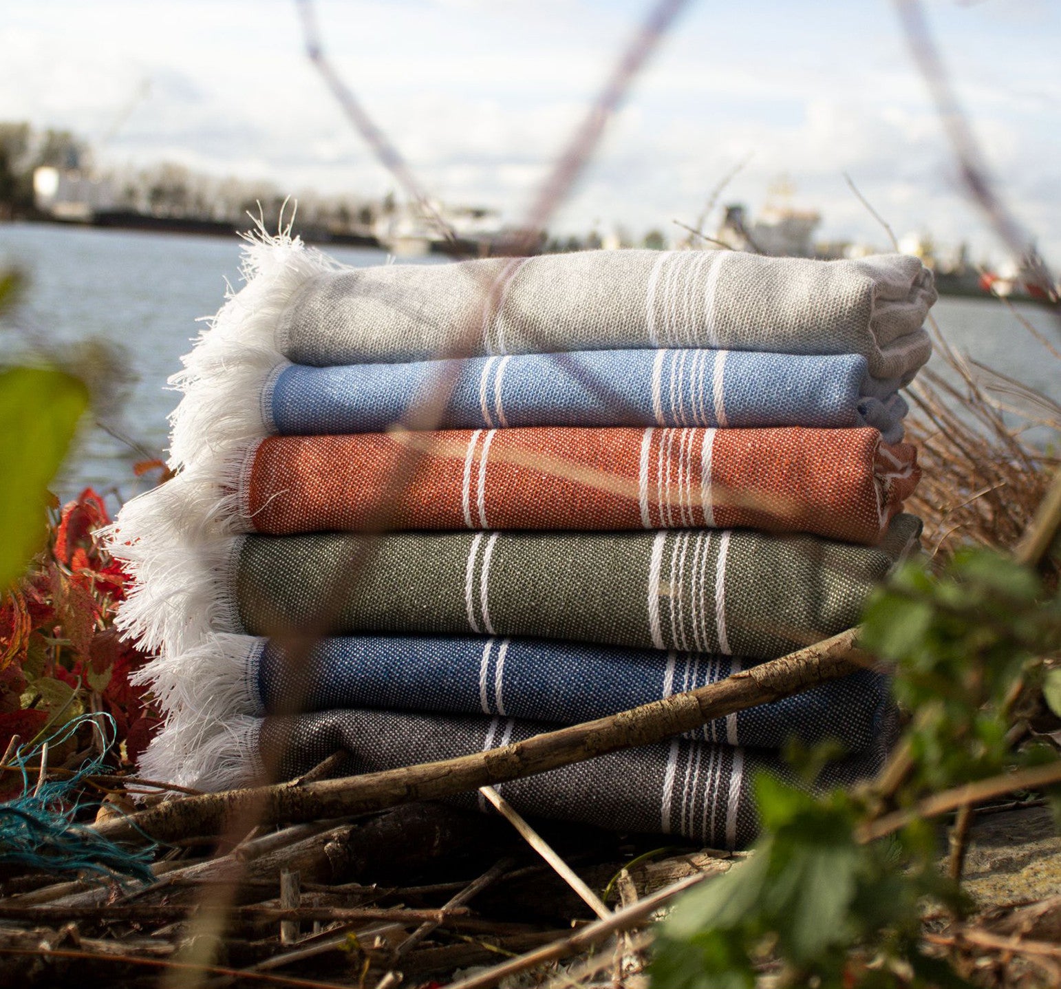 Fouta en coton et polyester recyclé - THE ONE TOWELLING - #OTRHA