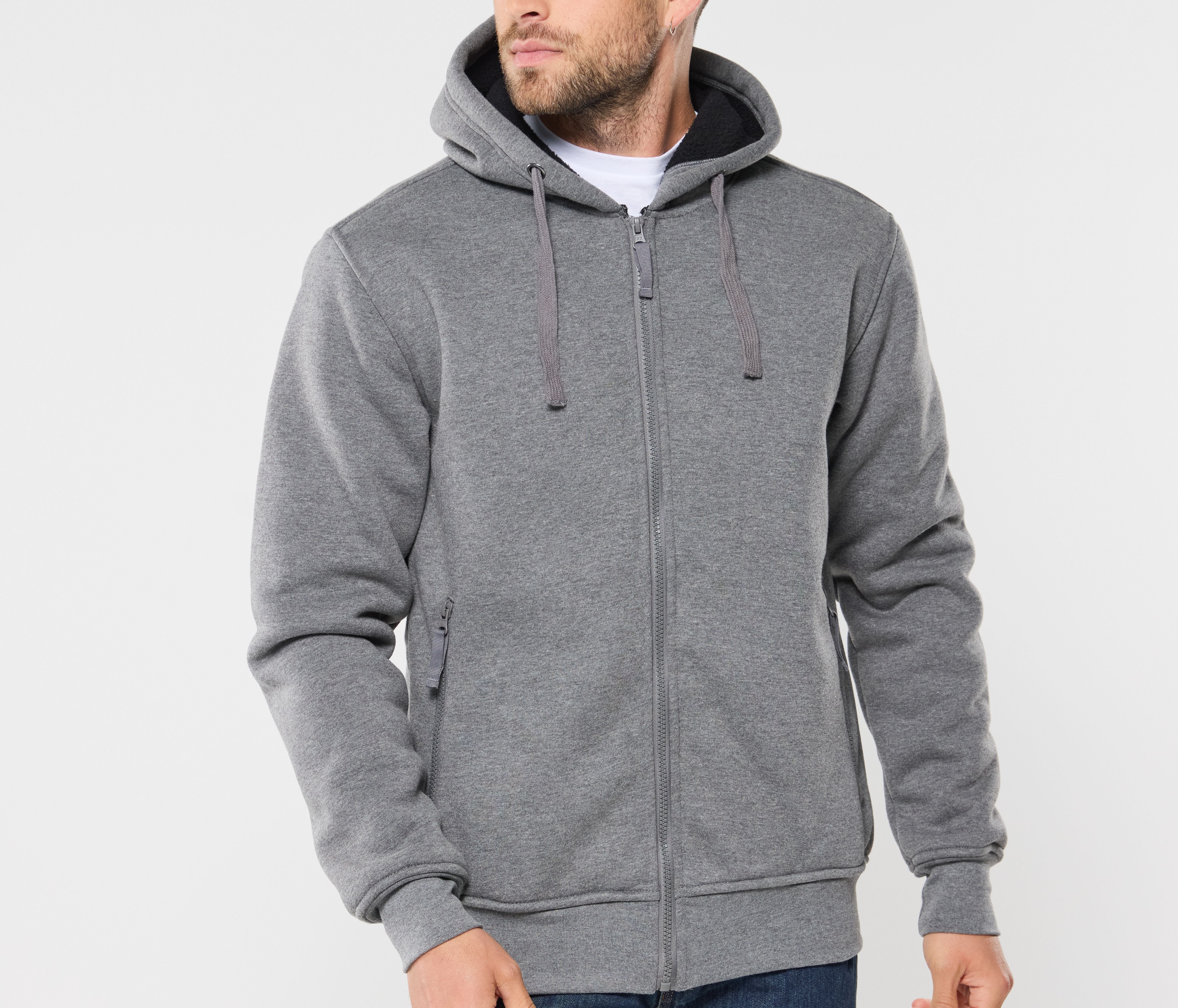 Sweat capuche zippé doublé polaire sherpa - PEN DUICK - #PK430