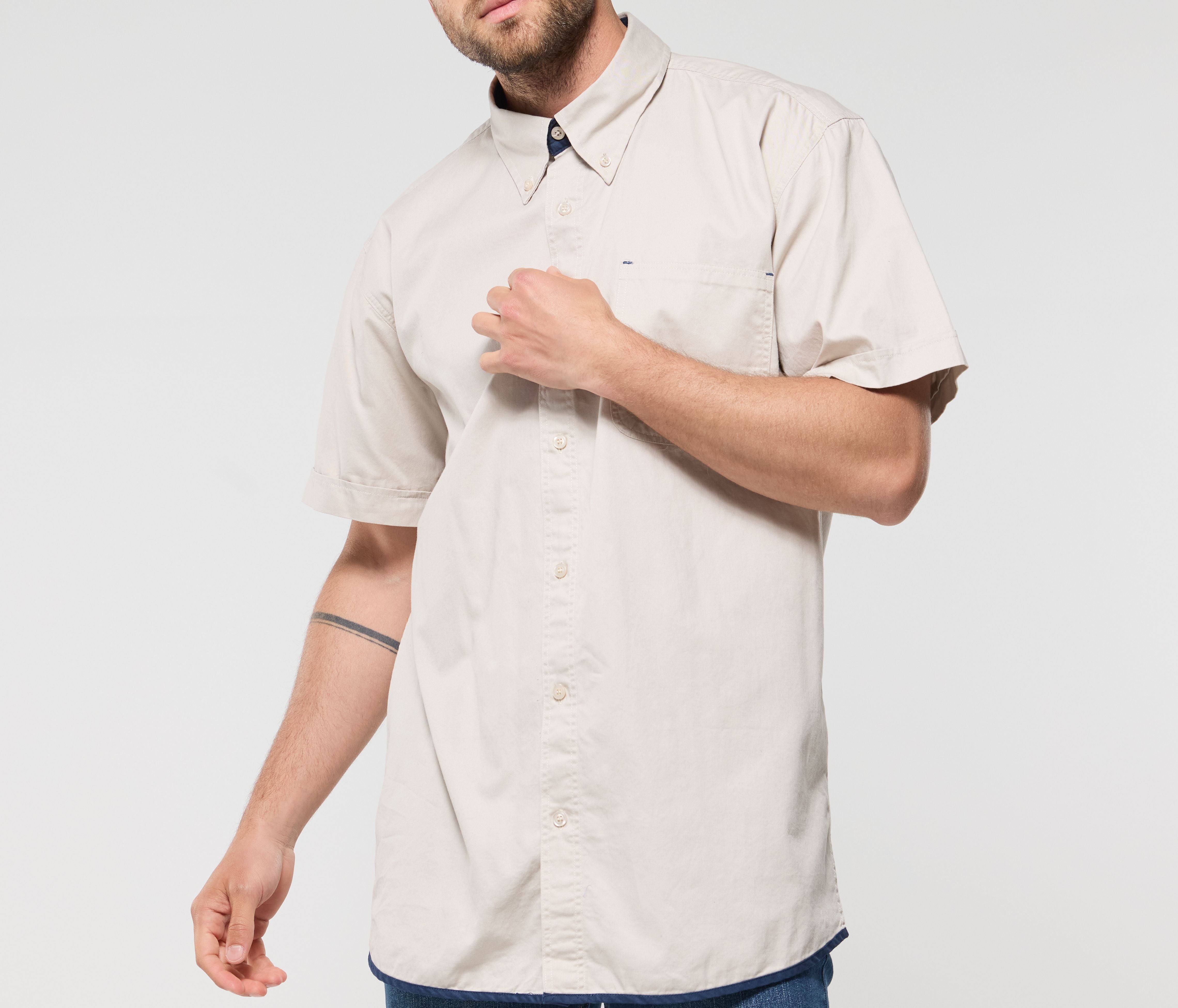 Chemise coton manches courtes - PEN DUICK - #PK600
