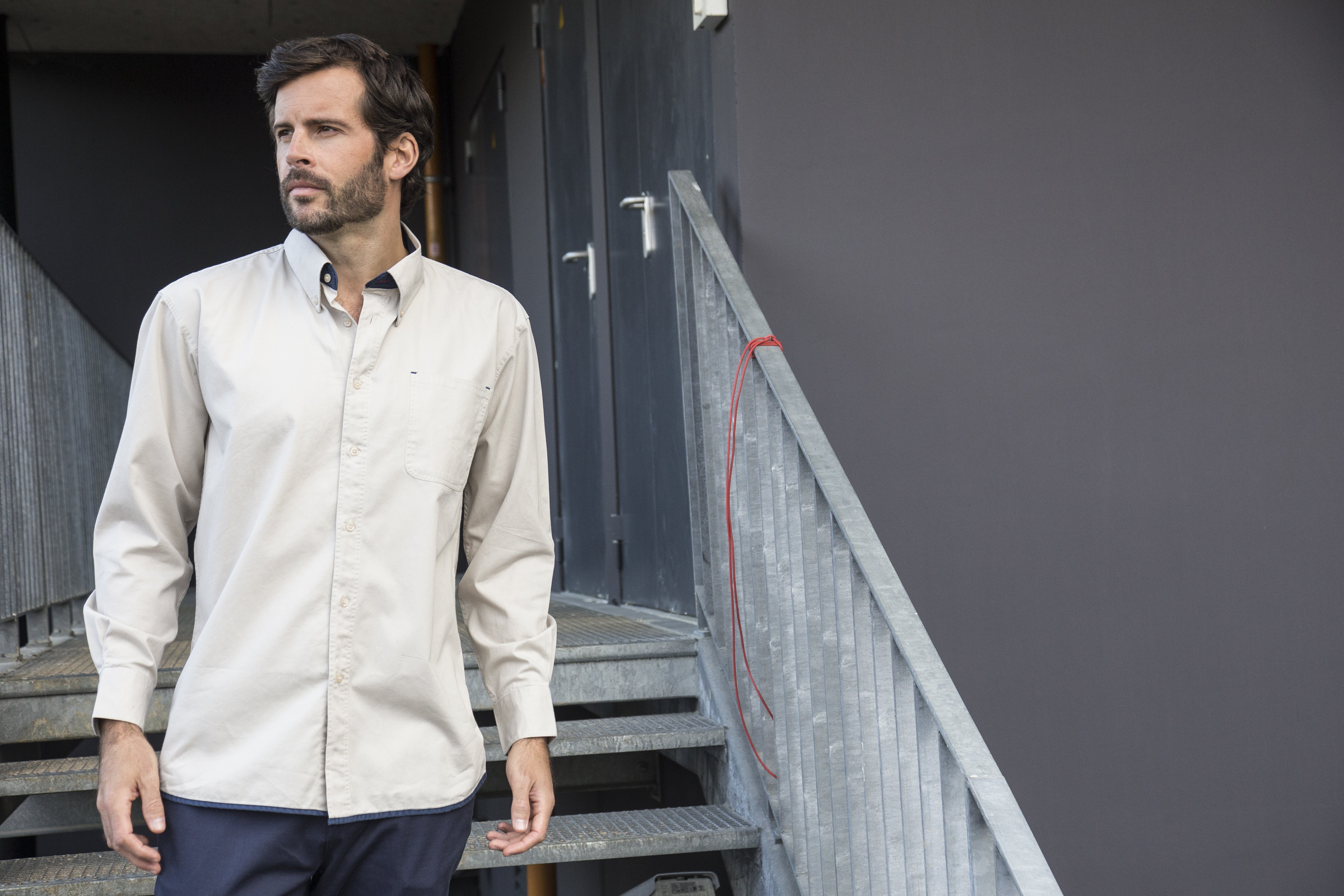 Chemise manches longues 100% coton - PEN DUICK - #PK605